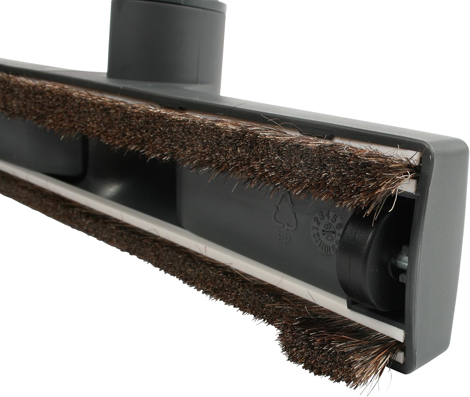 Cen-Tec Systems 39486 – Cepillo para aspiradora de suelo duro de 12 pulgadas con ruedas, color negro