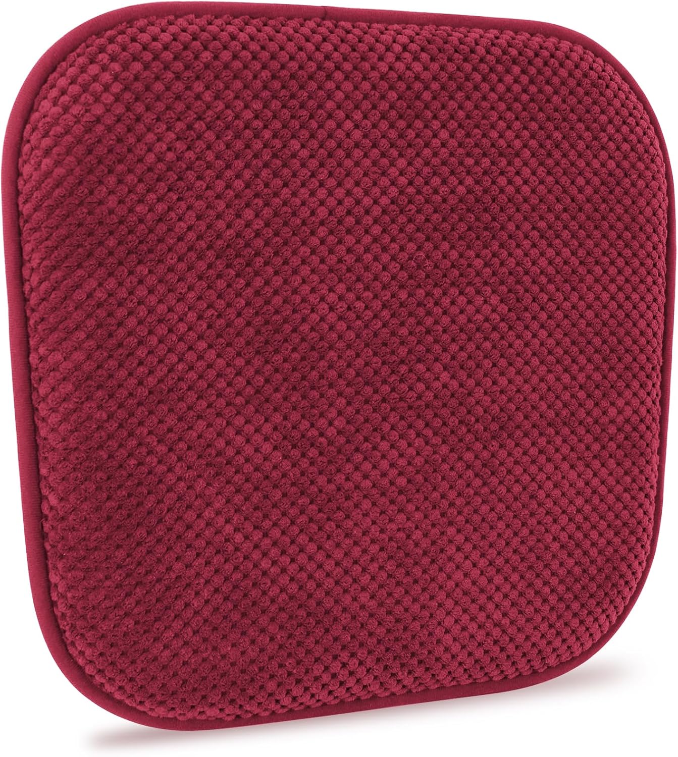 Cojines rojos para sillas de cocina, cojines de espuma antideslizante para asiento de oficina, cojines gruesos y suaves, cojines grandes de metal de