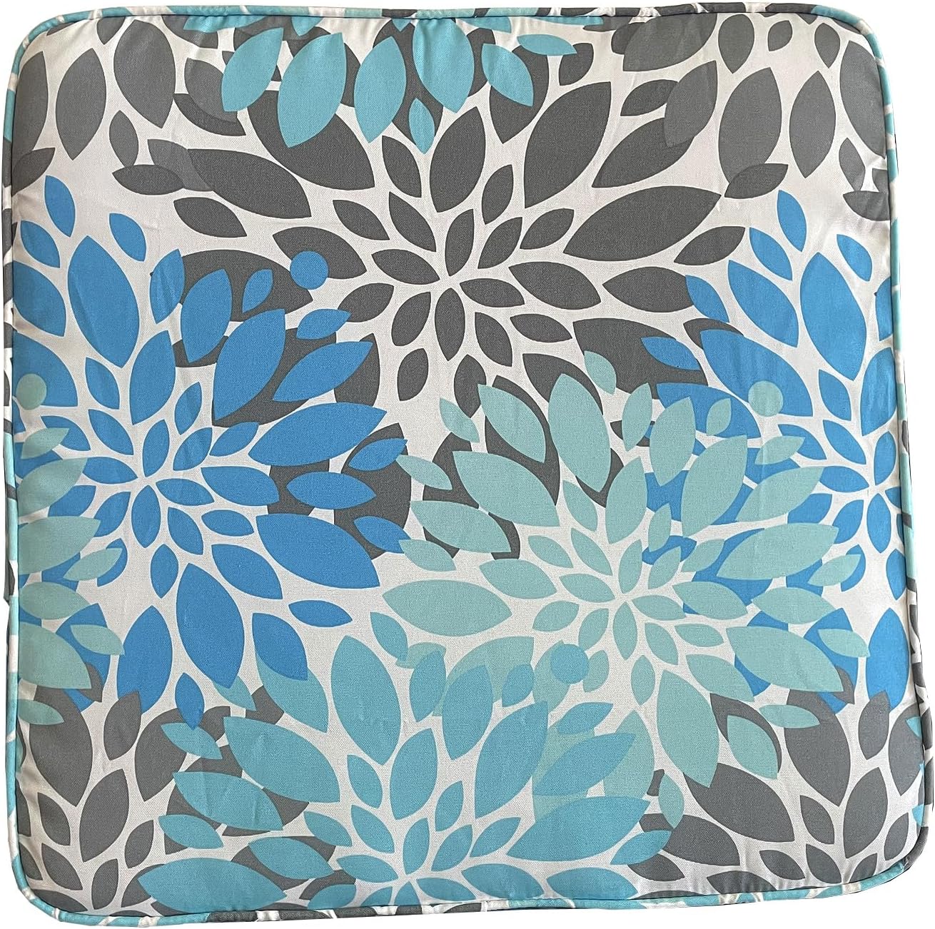 BELLRINO Juego de 4 fundas de cojín decorativas para patio, impermeables, para exteriores, de 24 x 24 x 4 pulgadas, para silla, asiento, jardín,