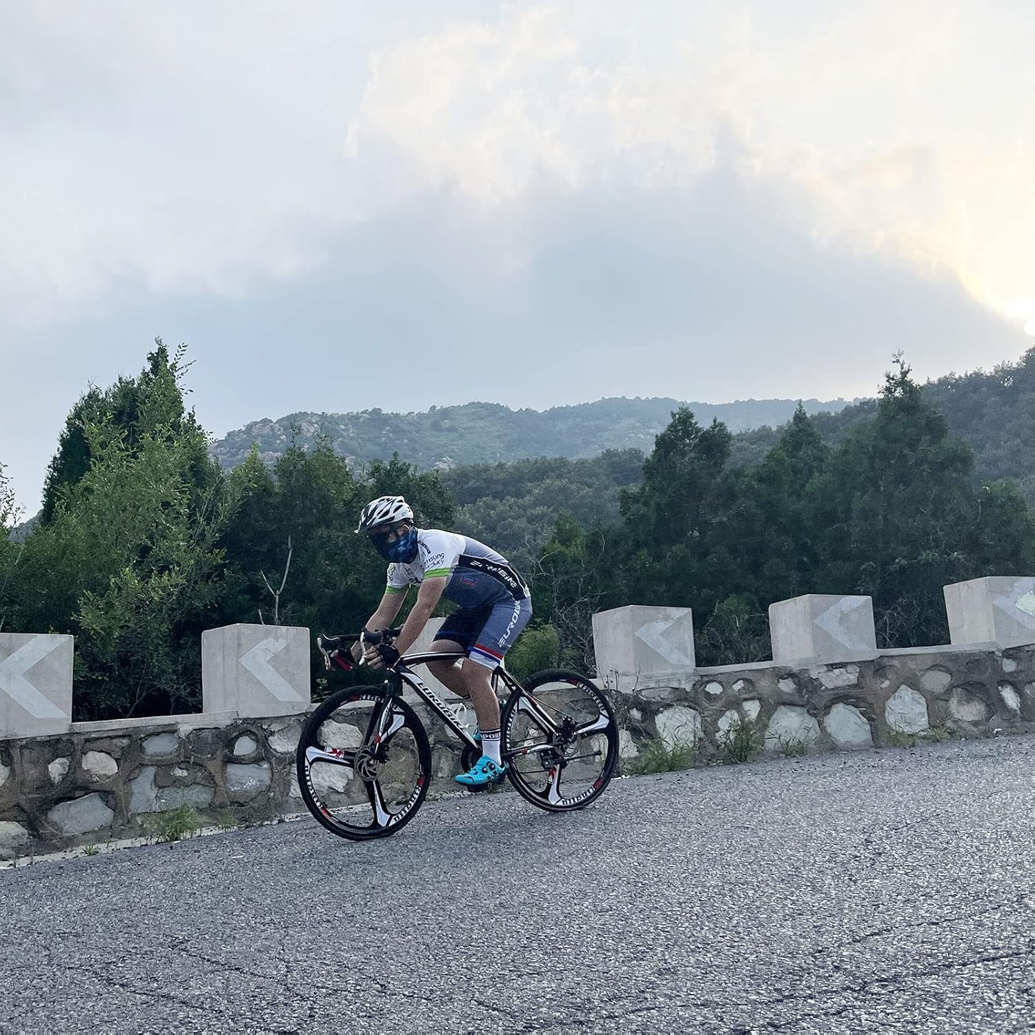EUROBIKE Bicicleta de carretera,Ruedas 700C Frenos de disco de 21 velocidades,Bicicleta para hombre o mujer,Marco de 21.3 in19.3 in