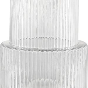 Jarrón de vidrio acanalado para flores, florero de vidrio estriado, florero de cristal acanalado, florero cilíndrico de vidrio, florero de flores Jarrón de vidrio acanalado para flores, florero de vidrio estriado, florero de cristal acanalado, florero cilíndrico de vidrio, florero de flores