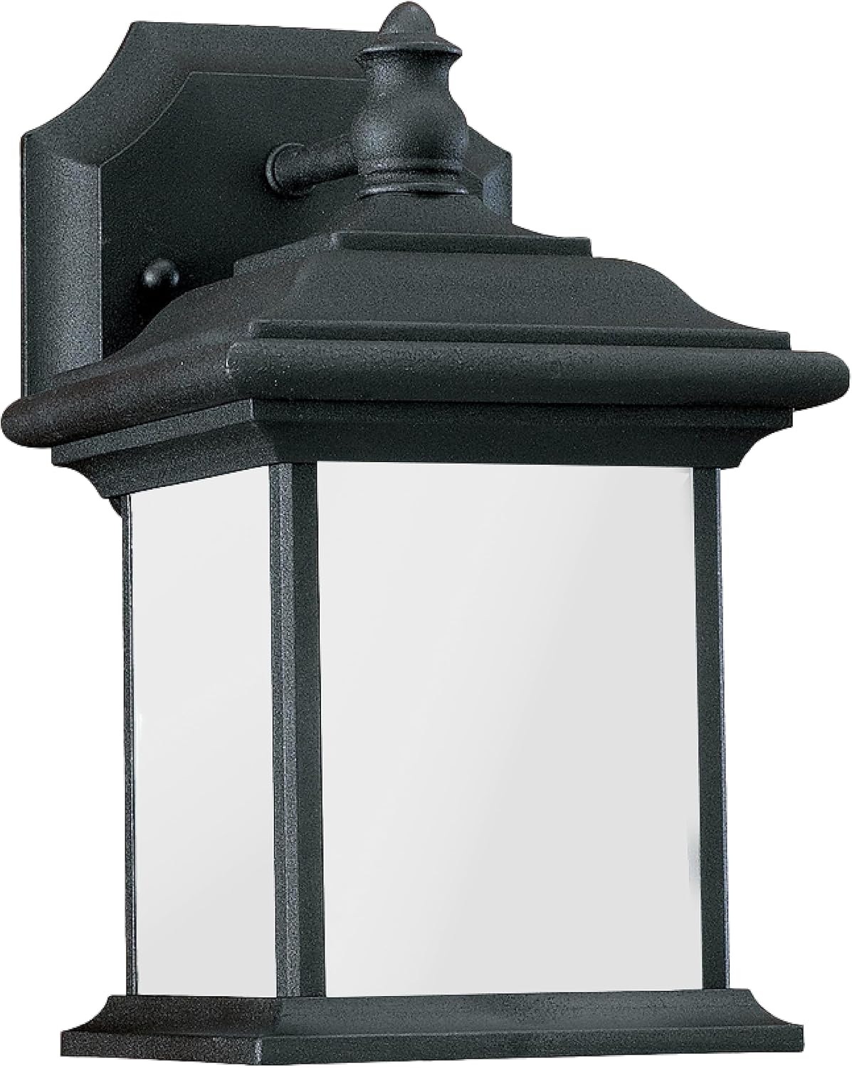 Sea Gull Lighting Generation 89101-12 – Farol de pared transitorio para exteriores de Seagull-Wynfield Collection en acabado negro, 10 pulgadas