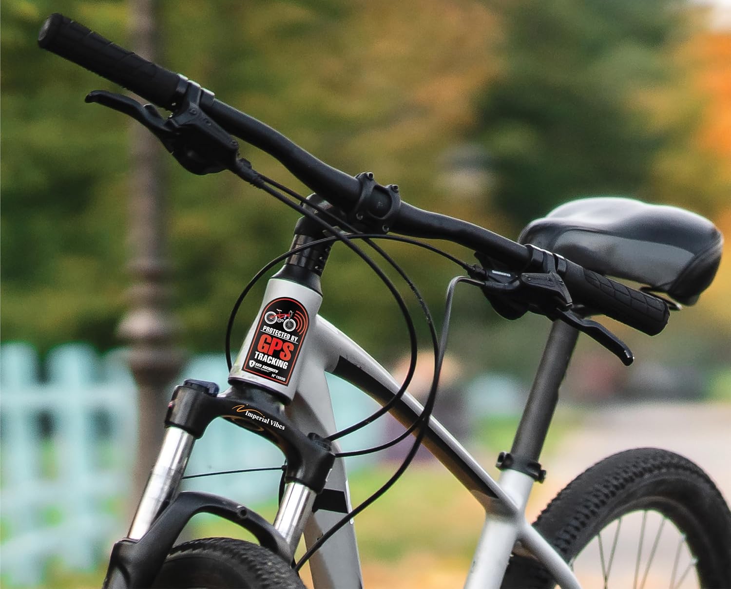 Adhesivo de seguimiento GPS de advertencia Alarma de seguridad Coche Bicicleta Motocicleta Parachoques Protegido 3 pulgadas appx Imp 083