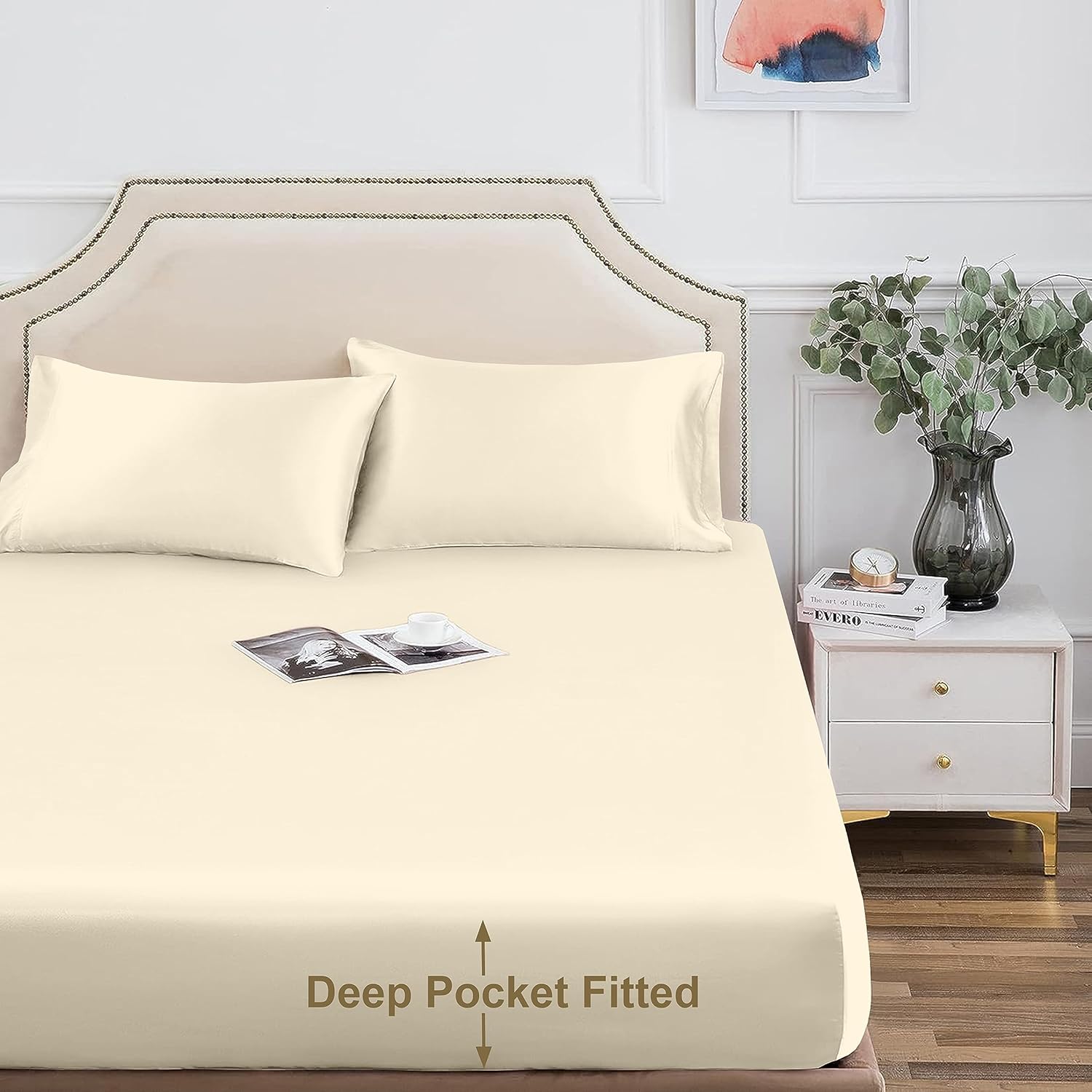 Tencel – Juego de sábanas de 3 piezas, 100% orgánico, natural, 300 hilos, refrescante, extrasuaves, suaves como la seda, sábanas de lujo de fácil