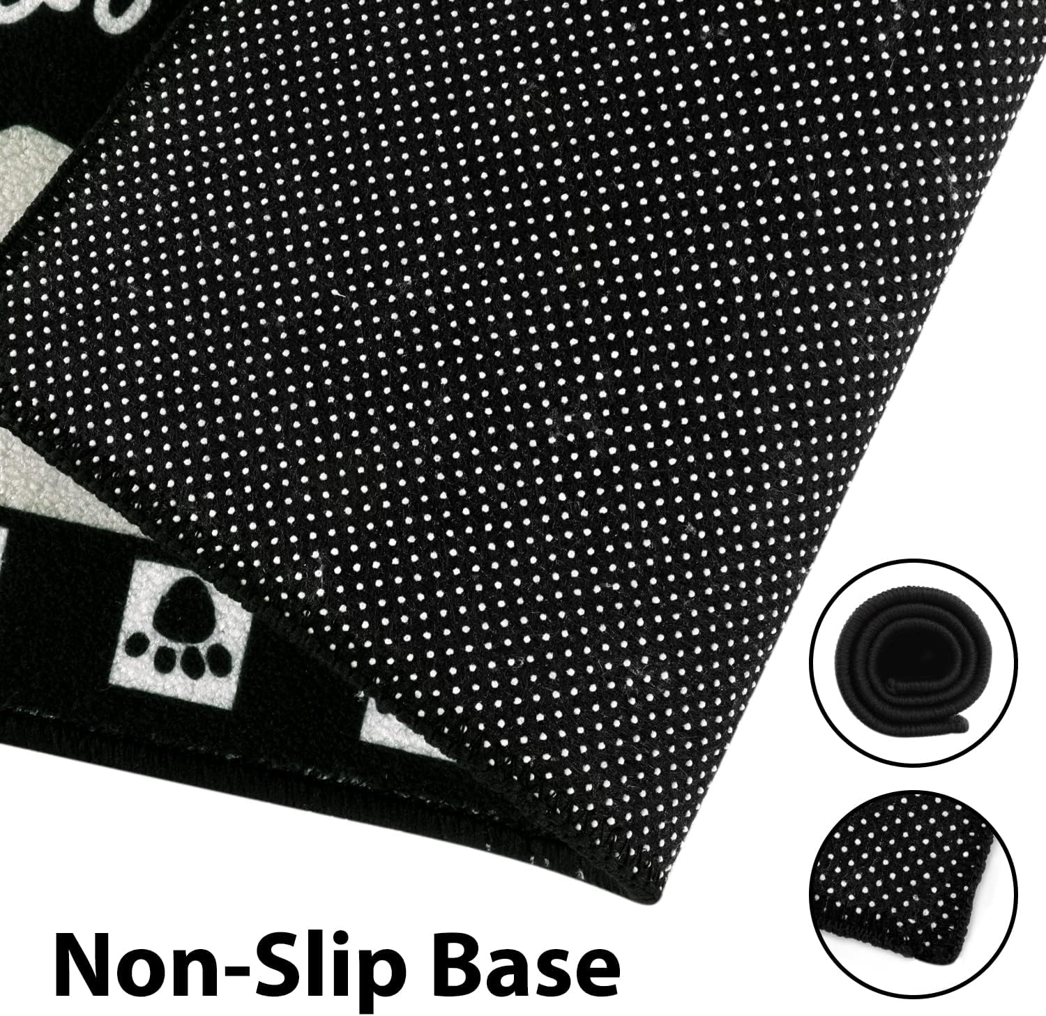 Tapete de comida para perro, absorbente de agua, mantel individual antideslizante para mascotas y agua, fácil de limpiar, lavable a máquina, tapete