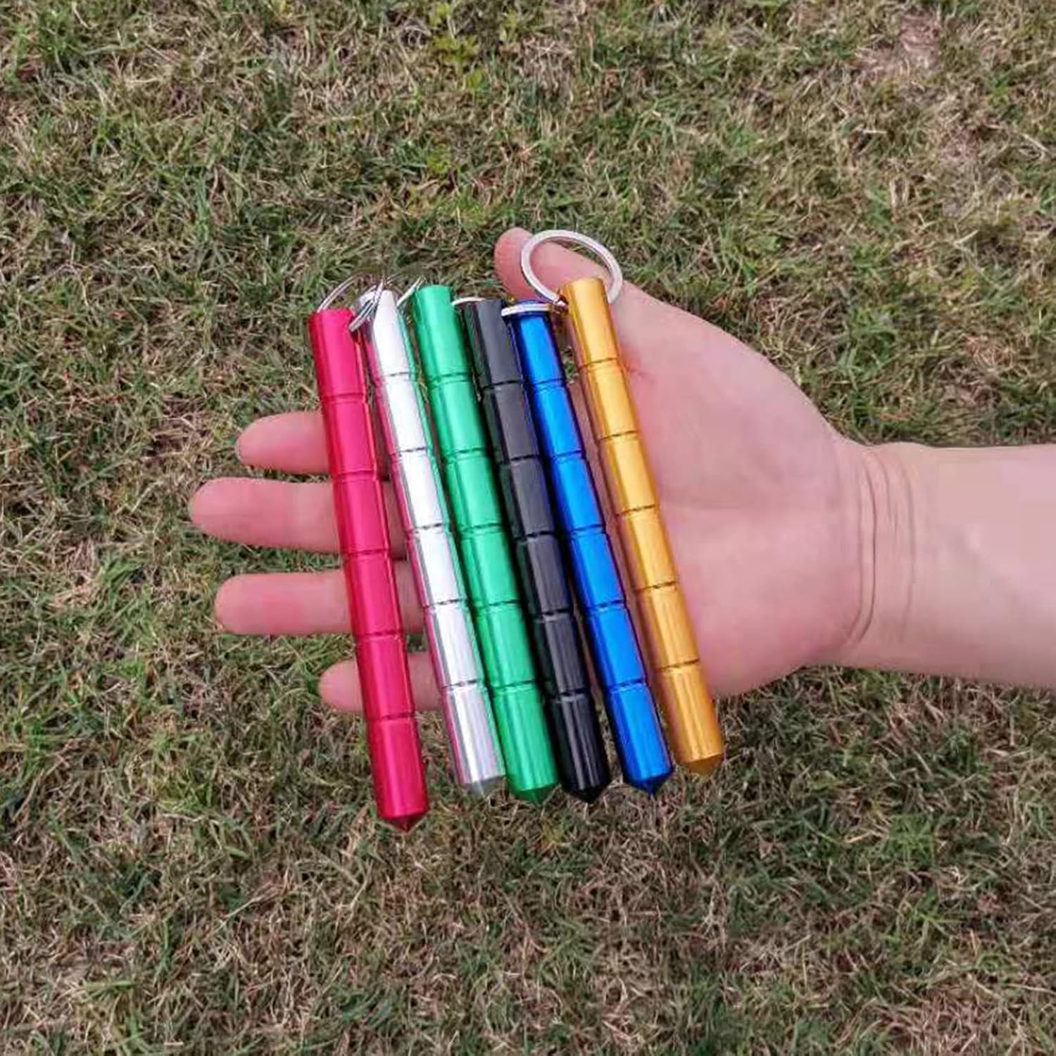 Aluminum Portable Keychain with Keyring for Men and Women