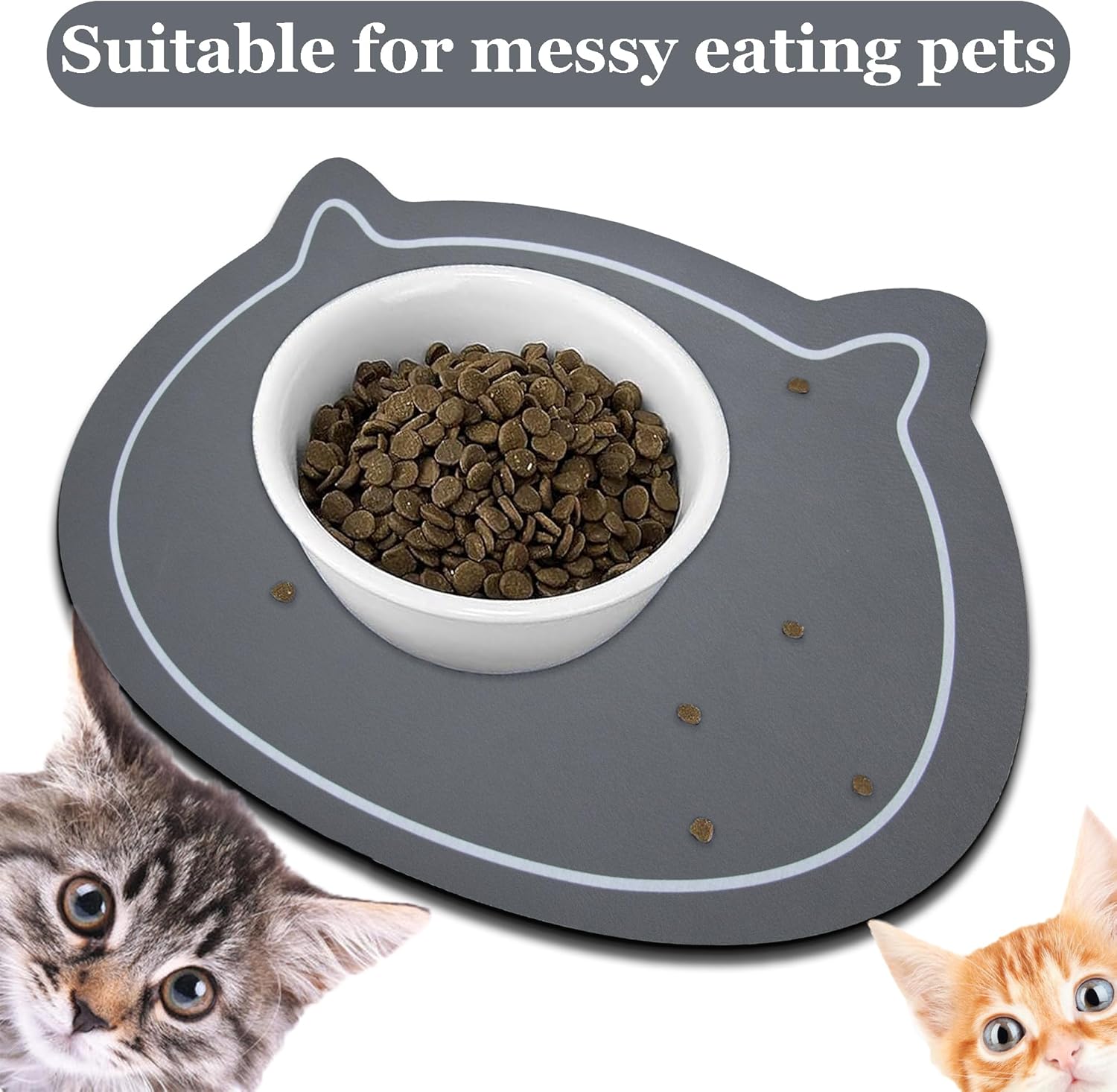 Tapete de alimentación para mascotas para perros y gatos, absorbente, antideslizante, de diatomita, tapete para cuenco de agua para perros, súper