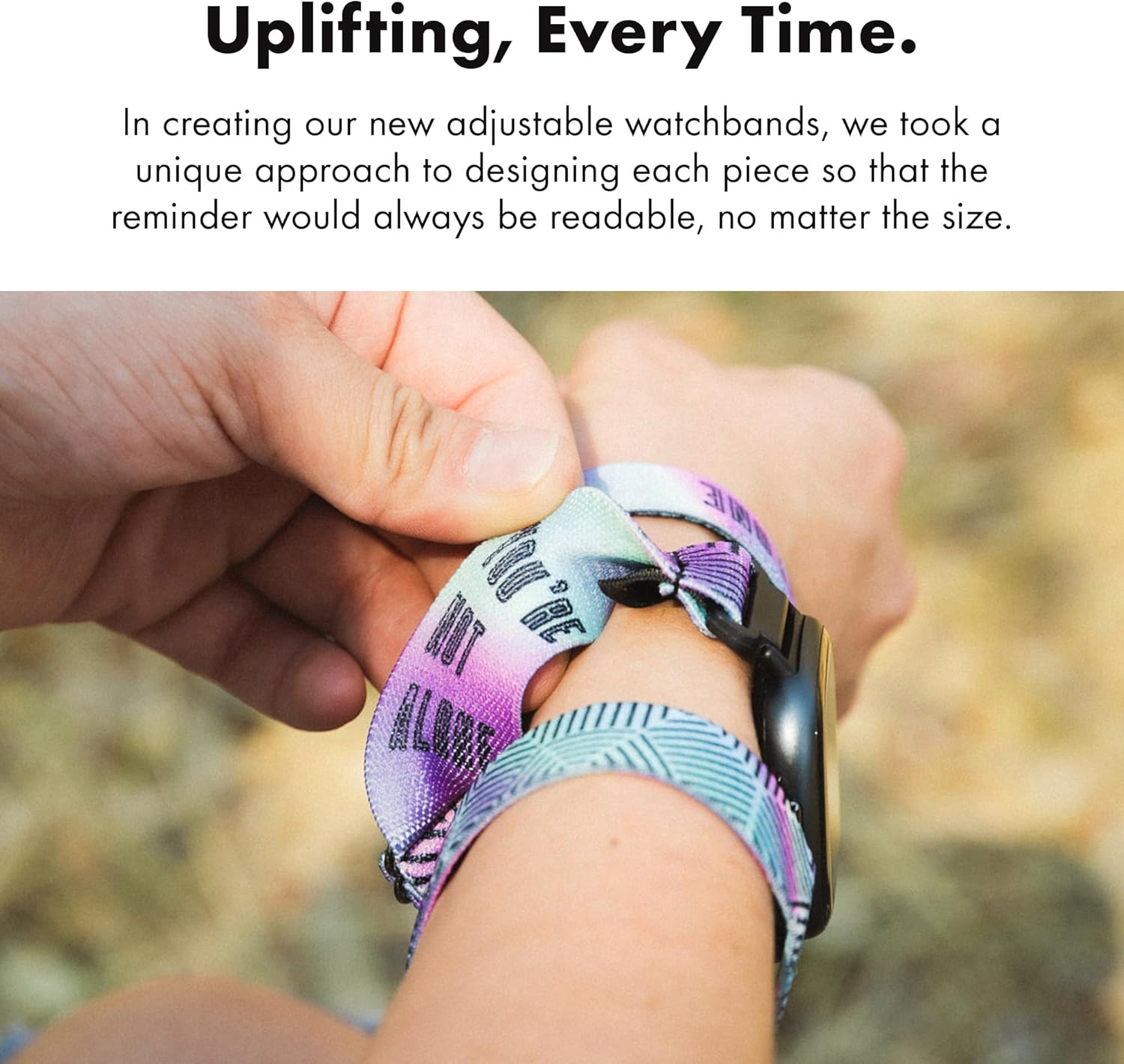 ZOX Correa para reloj inteligente Android  Banda elástica con afirmaciones motivacionales y hermosas obras de arte  Regalos para hombres, mujeres y