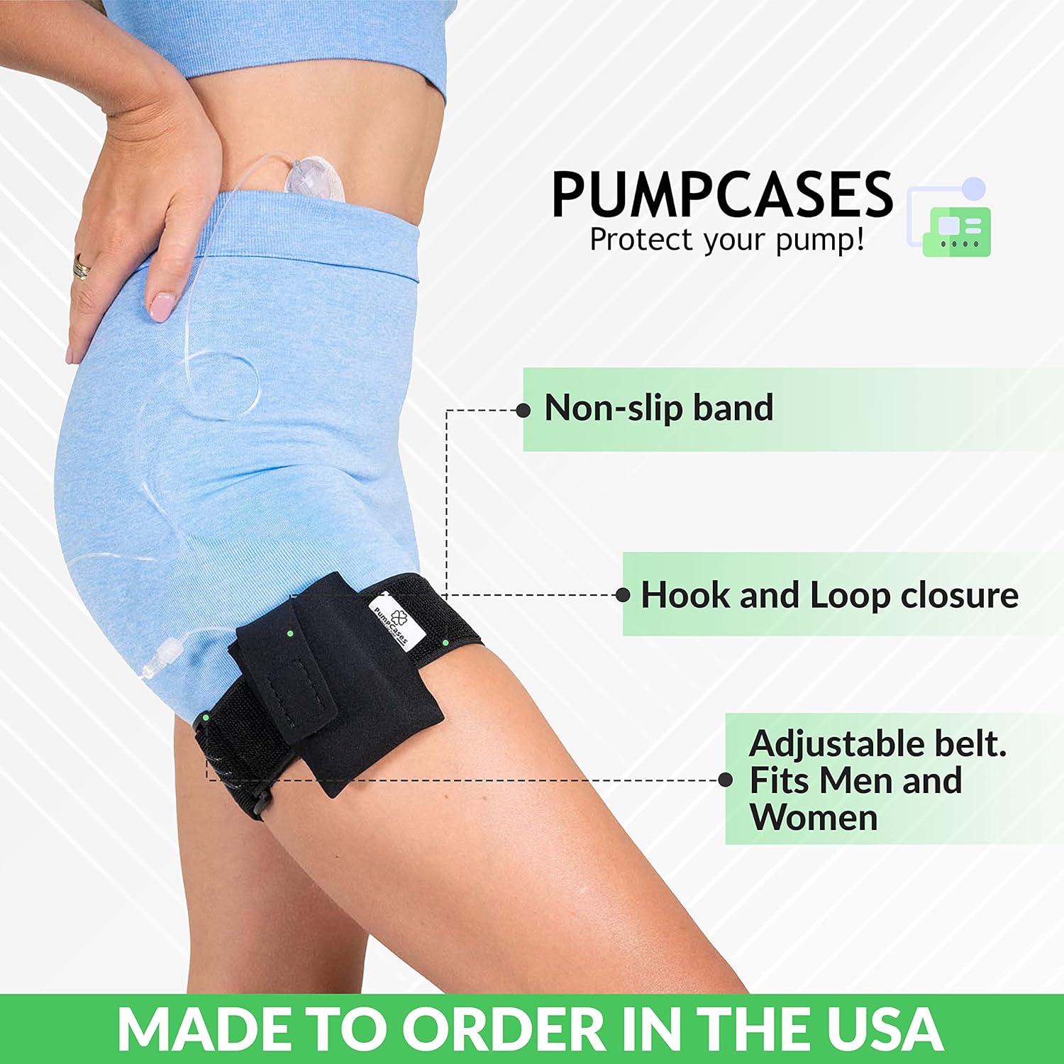 Soporte para bomba de insulina  Cinturón para bomba de insulina diabética  Funda ajustable para bomba de insulina atlética  Compatible con