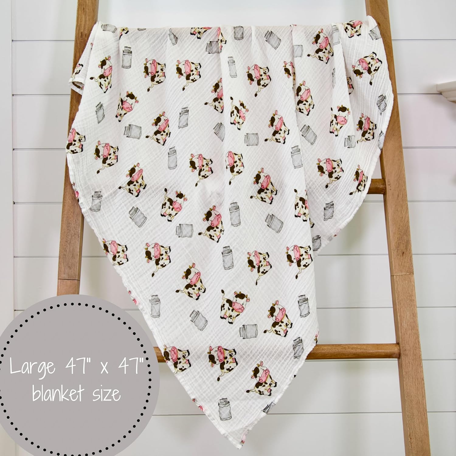 LollyBanks Manta para envolver  100% muselina de algodón  Género neutro para recién nacidos y bebés esenciales para guardería para niñas y niños,