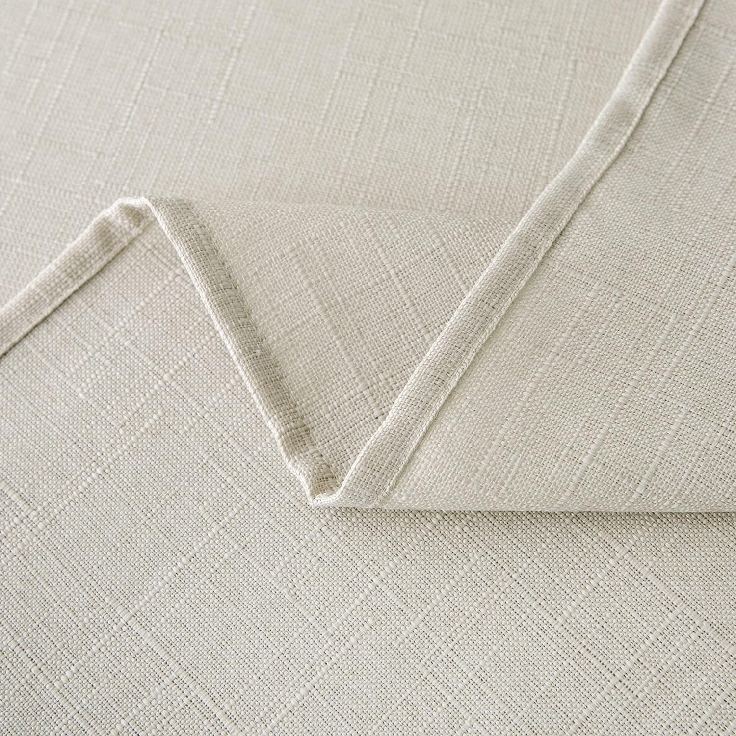NLMUVW Mantel cuadrado de lino con textura de 54 pulgadas, resistente al agua, decorativo, para comedor, cocina, tarjetas, café, 54 x 54 pulgadas