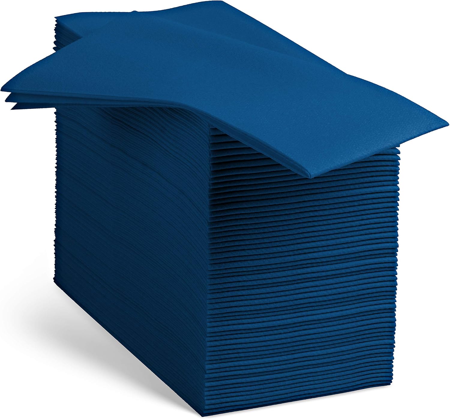 100 servilletas de papel de color azul oscuro, suaves y absorbentes. Para cocina, fiesta, boda, baño o cualquier ocasión (paquete de 100)