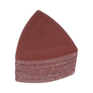 HARFINGTON 60 piezas de papel de lija triangular de gancho y bucle, 150 granos de 3-18 pulgadas, almohadillas de lijado de óxido de aluminio HARFINGTON 60 piezas de papel de lija triangular de gancho y bucle, 150 granos de 3-18 pulgadas, almohadillas de lijado de óxido de aluminio