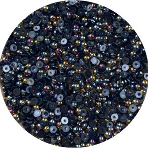 2000 cuentas de media perla de 0.118 pulgadas para manualidades, parte trasera plana, media perla redonda para hacer joyas, arte de uñas, álbumes de 2000 cuentas de media perla de 0.118 pulgadas para manualidades, parte trasera plana, media perla redonda para hacer joyas, arte de uñas, álbumes de