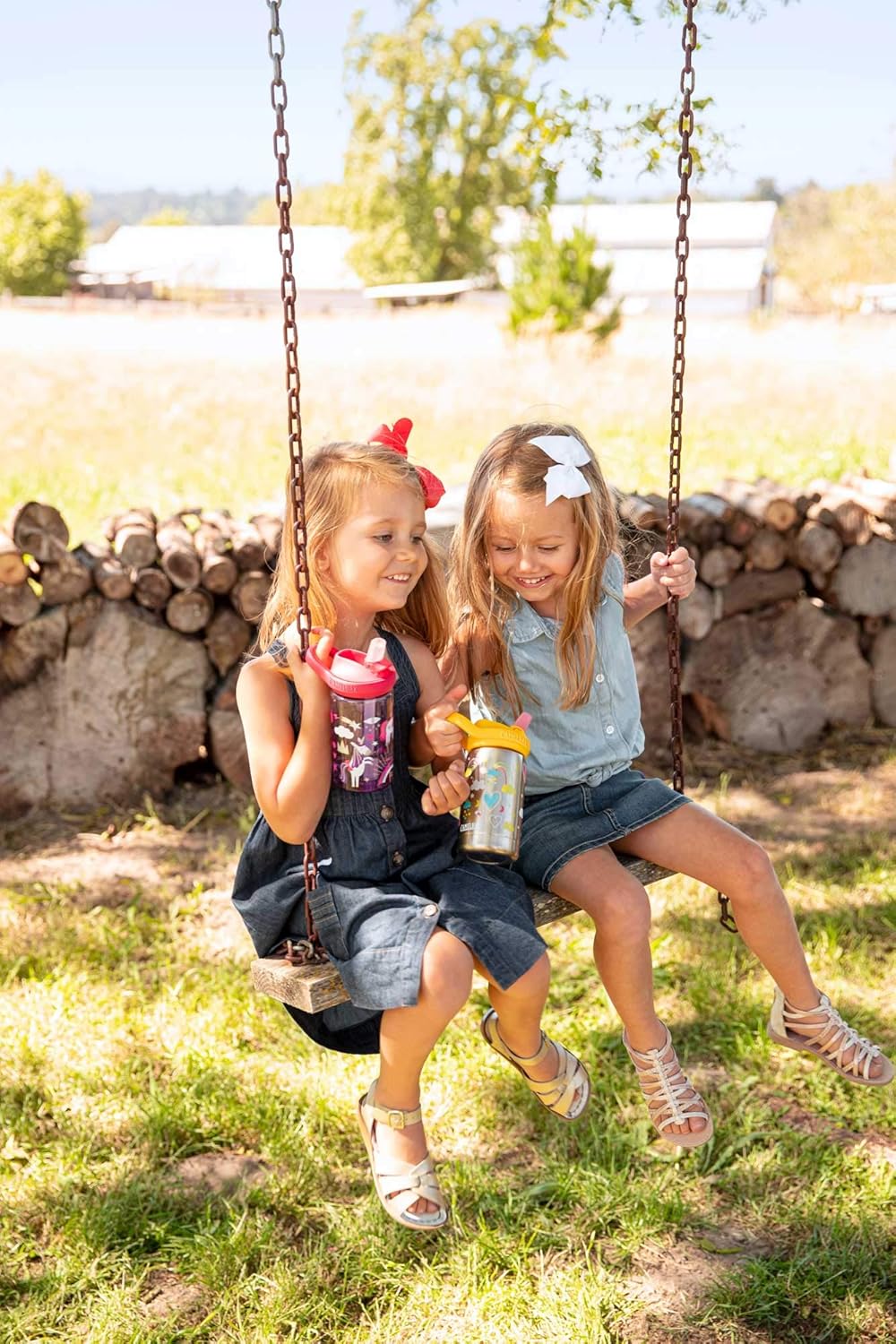 CamelBak Eddy+ Kids Botella de agua sin BPA con popote, 14 onzas  414 ml.