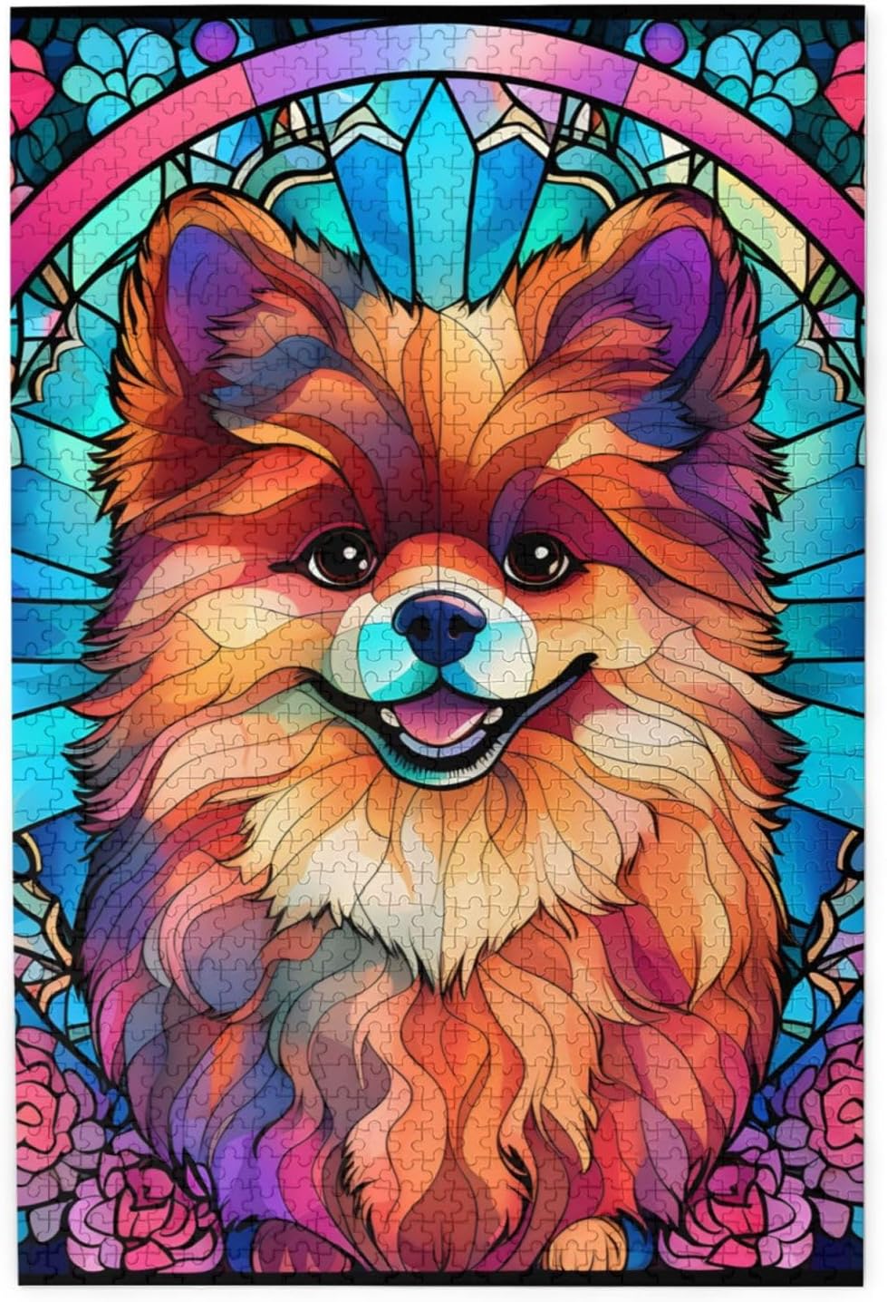 Pomeranian Dogs Lovers – Rompecabezas de madera de 1000 piezas de pintura artística para niños y adultos, cumpleaños, día de la madre, día del