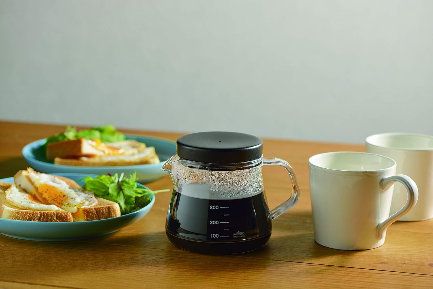 Akebono Sangyo TW-3730 Unbreakable Coffee Server, 13.5 fl oz (400 ml), Black, 13.5 fl oz (400 ml), Dishwasher Safe, Made in Japan