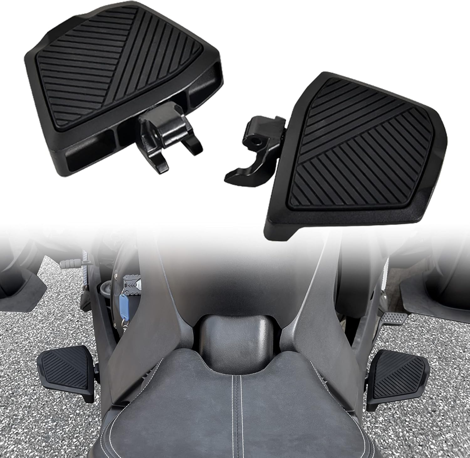 KATIMOTO Pedal de freno extendido más amplio para Can Am Ryker, pedal de clavija de freno para can-Am Ryker, todos los modelos de accesorios (2