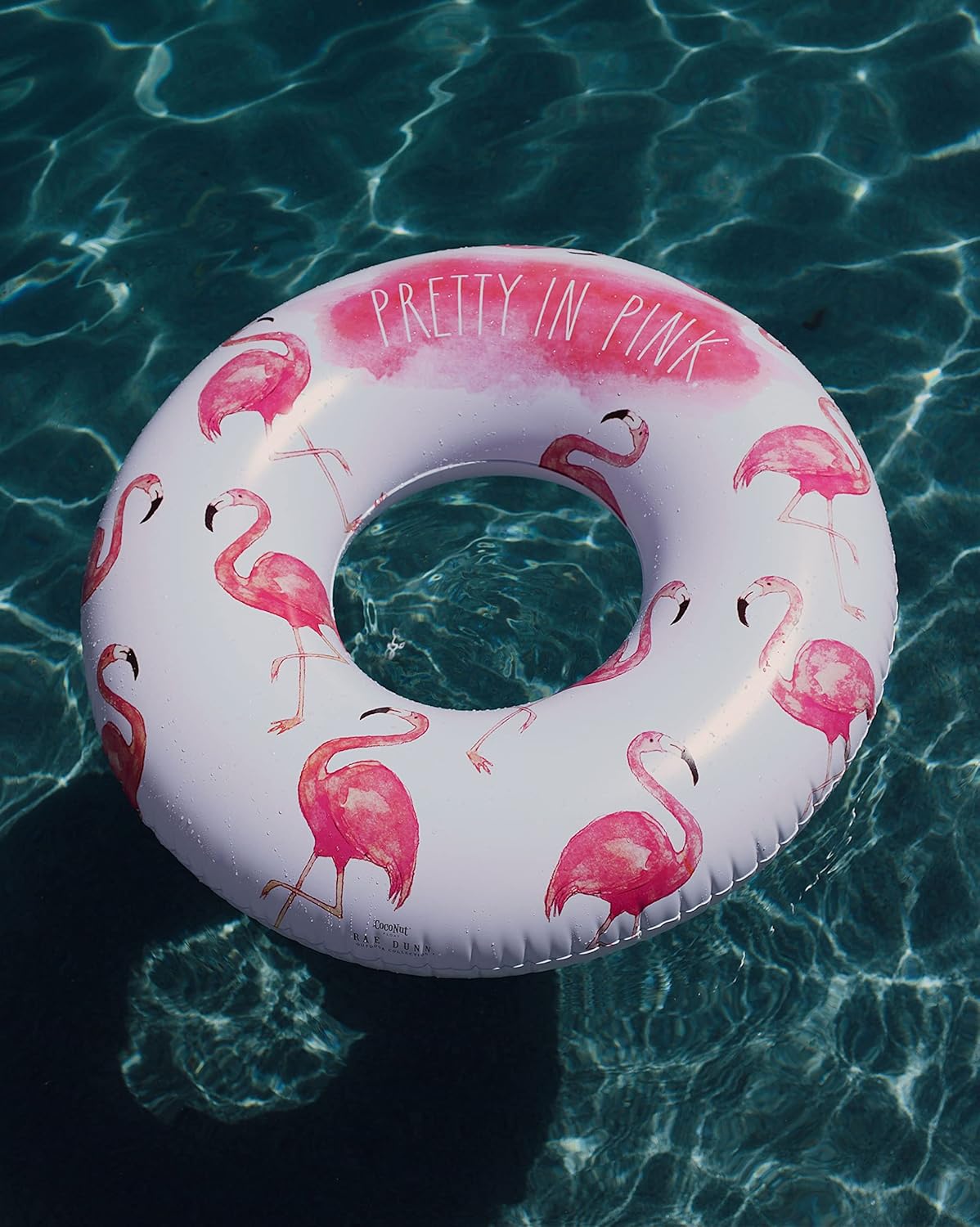 Rae Dunn x CocoNut Flotador de anillo flotante, tamaño adulto, balsa inflable grande de 48 pulgadas y tubo interior de agua duradero, fácil de