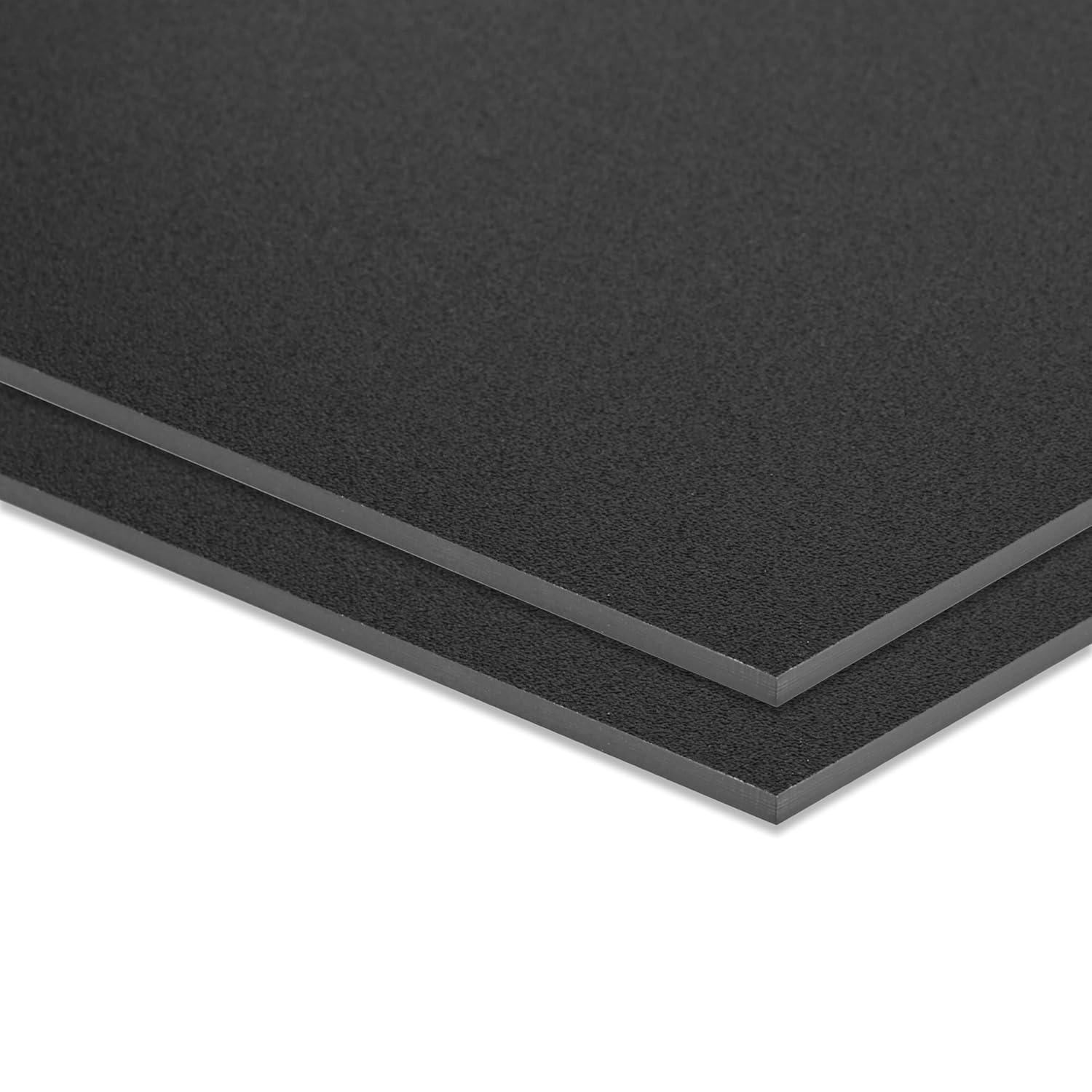 Hoja de plástico ABS de 8 x 12 x 18 pulgadas de grosor (0.118 in), lámina termoplástica rígida negra, panel de plástico moldeable para manualidades,