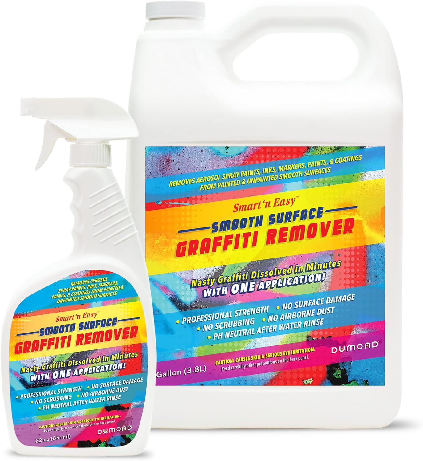Smart ‘n Easy – Removedor de graffiti de superficie lisa, elimina pinturas en aerosol no deseadas en aerosol, tintas, pinturas y revestimientos de