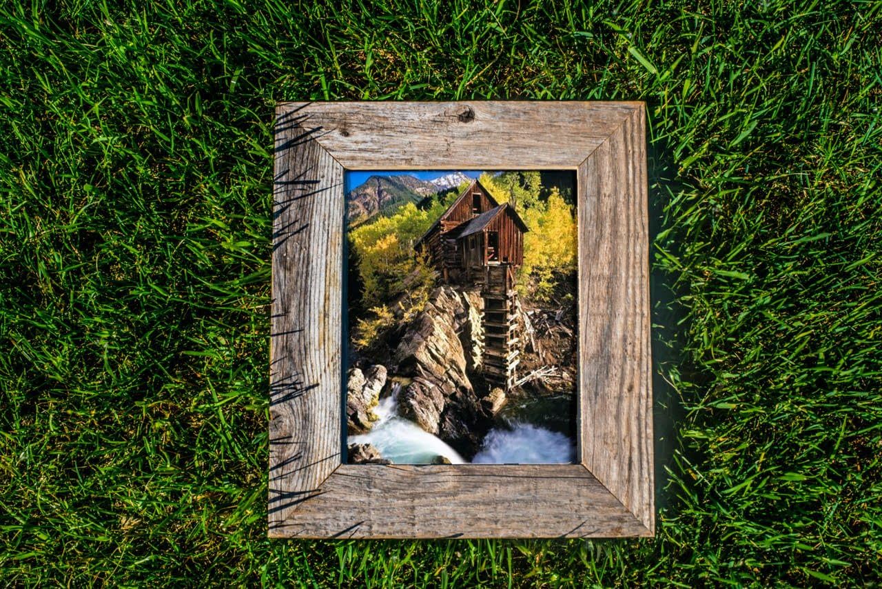 MyBarnWoodFrames – Marco de fotos rústico de madera de granero recuperada de 16 x 20 pulgadas (ancho del marco de 1.5 pulgadas)