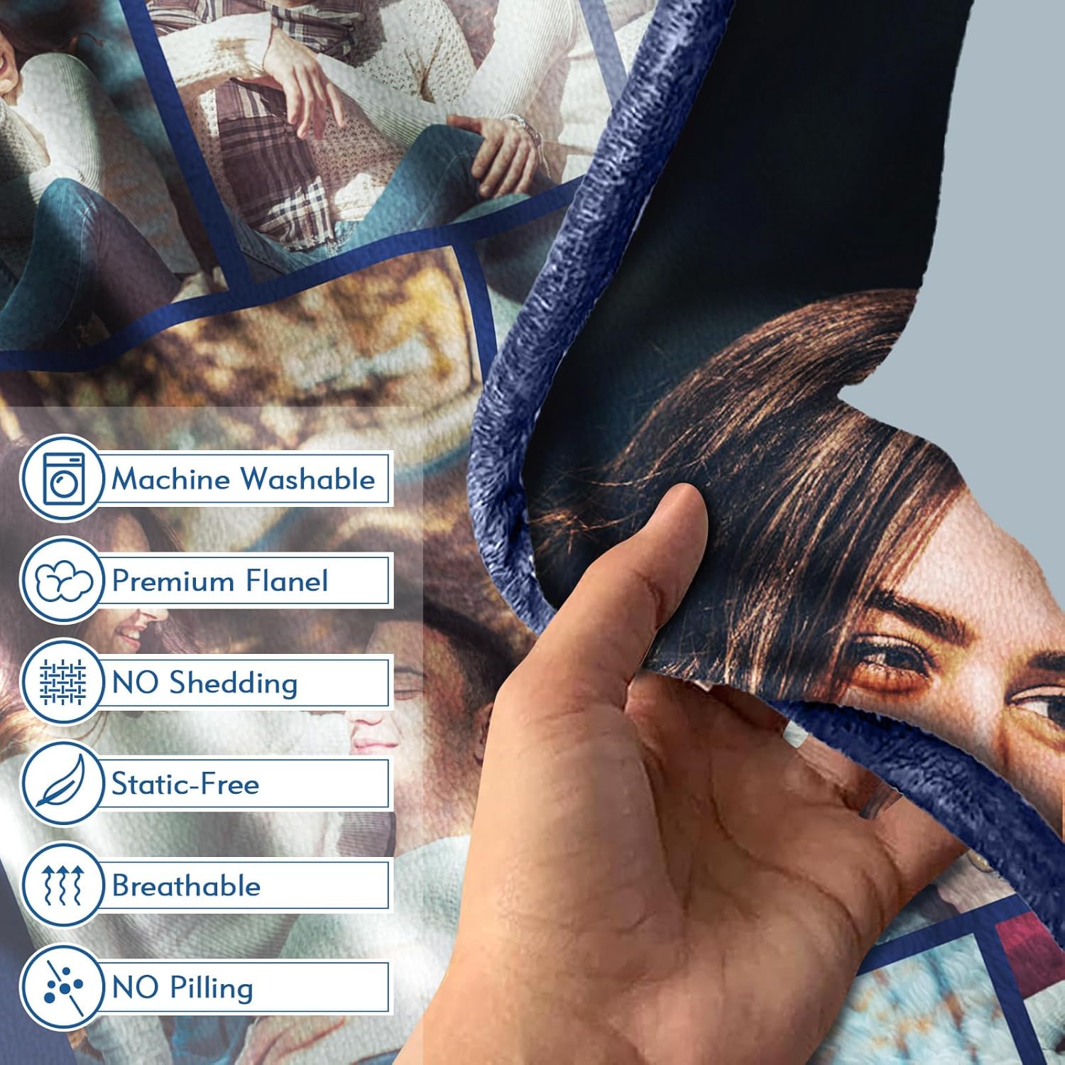 Regalos para parejas, manta personalizada de doble cara con fotos, texto, regalos personalizados para novio, novia, manta personalizada de franela