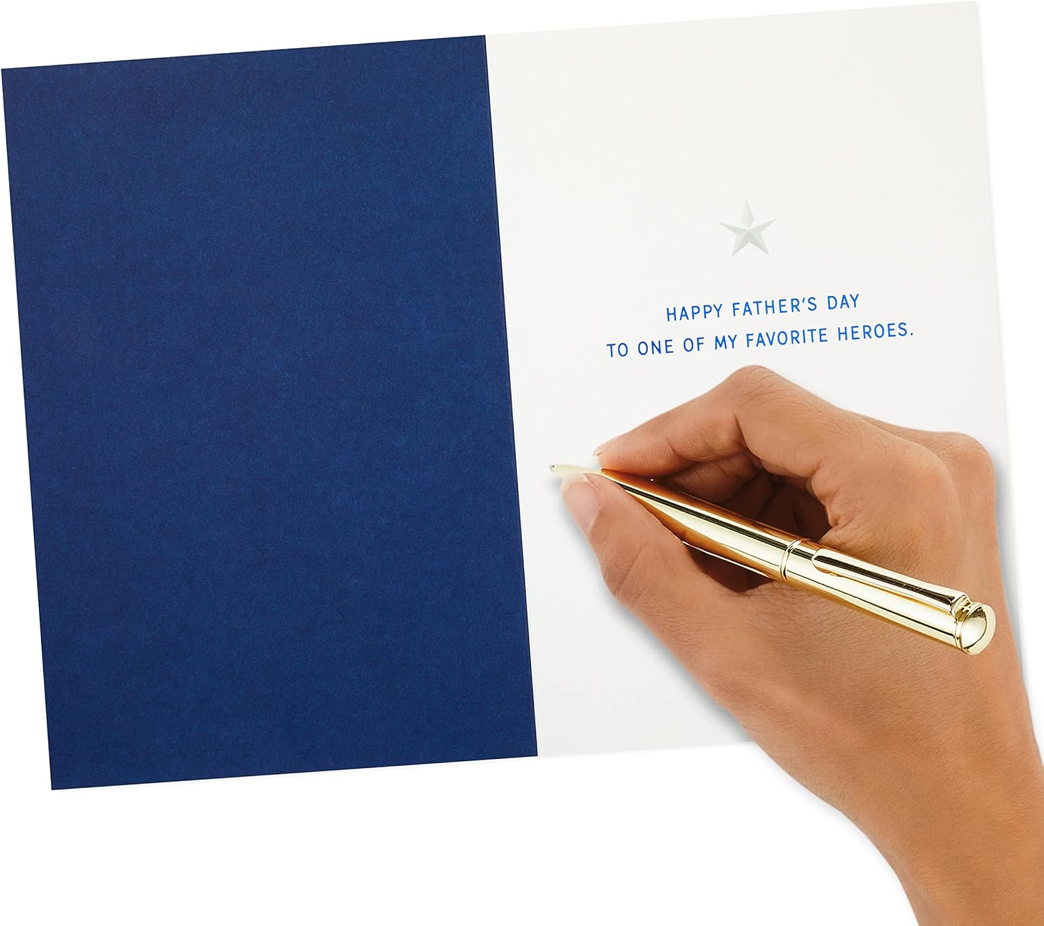 Hallmark Tarjeta del día del padre (escudo del Capitán América)