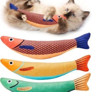 Potaroma Juguetes para gatos Saury Fish, paquete de 3 juguetes de sonido arrugado de hierba gatera, suaves y duraderos, juguetes interactivos para Potaroma Juguetes para gatos Saury Fish, paquete de 3 juguetes de sonido arrugado de hierba gatera, suaves y duraderos, juguetes interactivos para