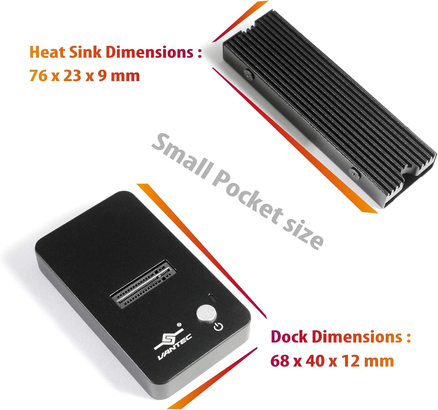 SX, USB 3.1 Gen 2 Tipo C M.2 NVMe SSD Dock (NST-D208C3-BK)