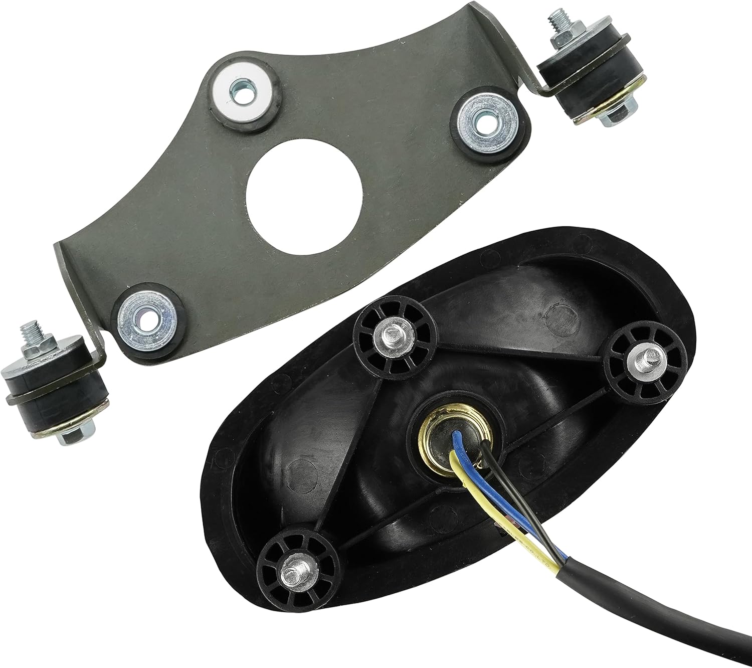 Caltric Soporte de luz trasera de freno trasero compatible con Yamaha Raptor 660R YFM660R 2002-2005