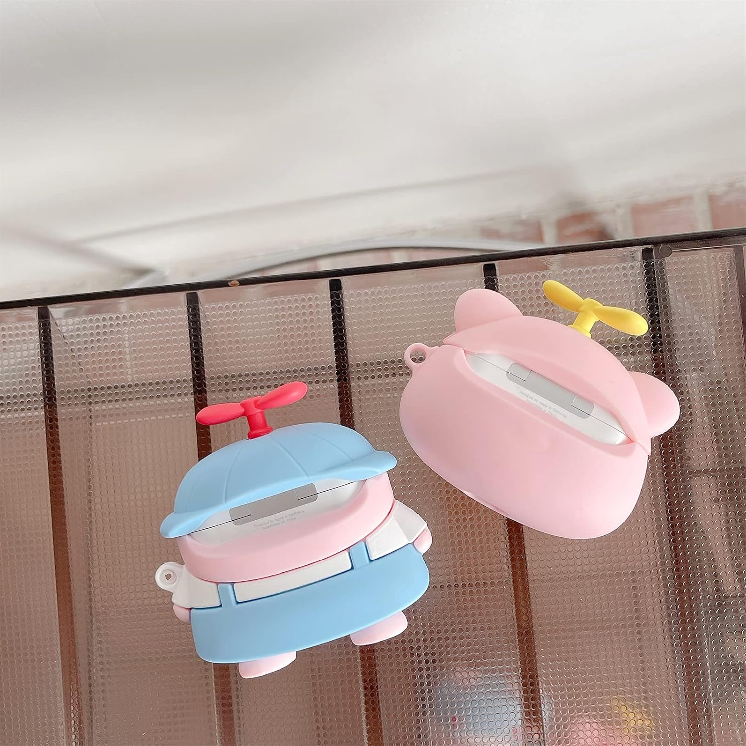 Yatchen Funda para Airpods 3, linda funda protectora de silicona suave Kawaii con llavero a prueba de golpes, funda de carga para AirPods Pro para