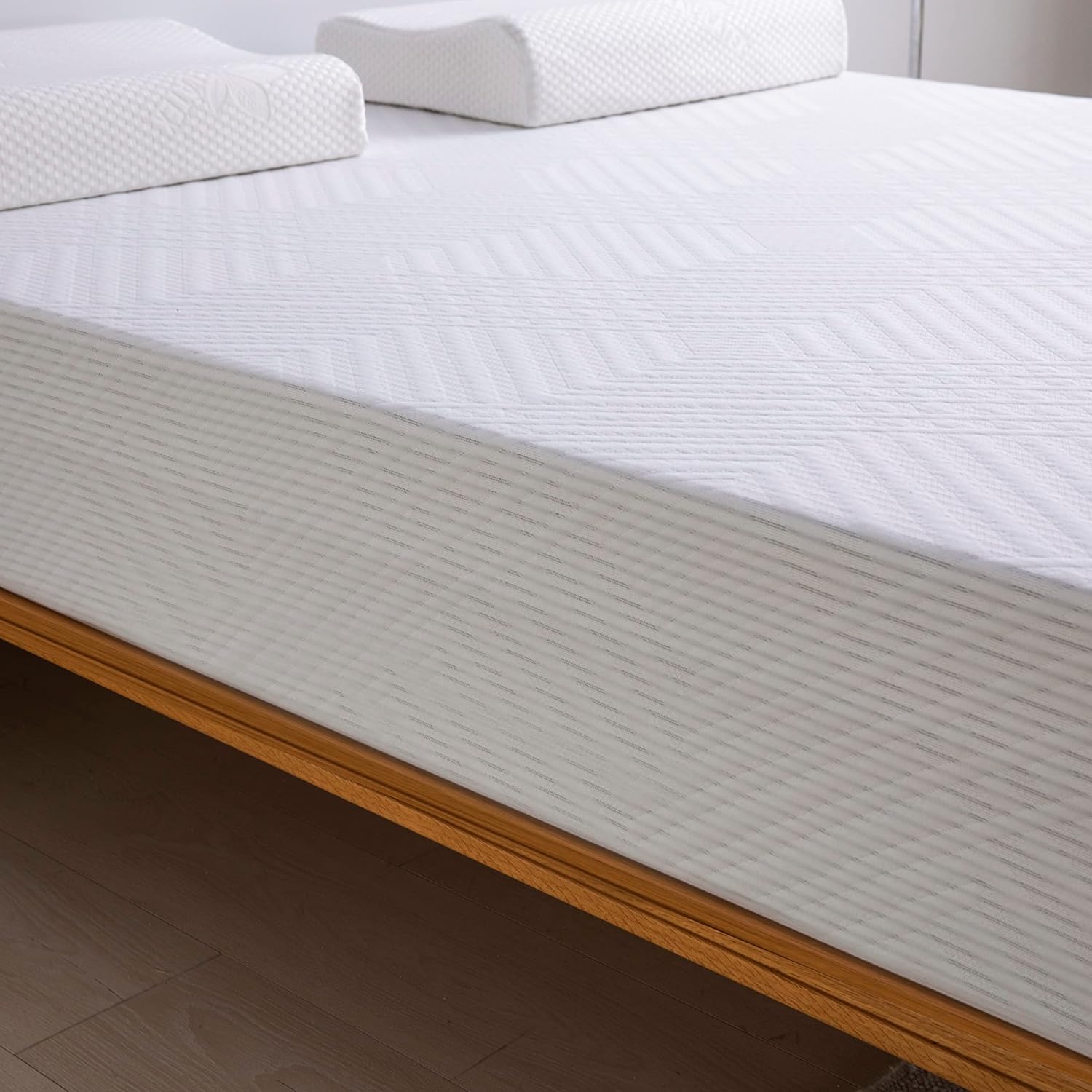 TMEOSK Colchón de tamaño matrimonial, colchón de espuma viscoelástica de gel refrescante de 10 pulgadas en una caja, colchón transpirable para un