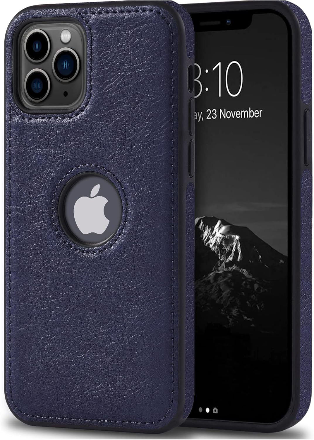 Funda protectora de piel de lujo con diseño único para iPhone 11 Pro Max, antideslizante, resistente a los arañazos, ultra delgada, funda protectora