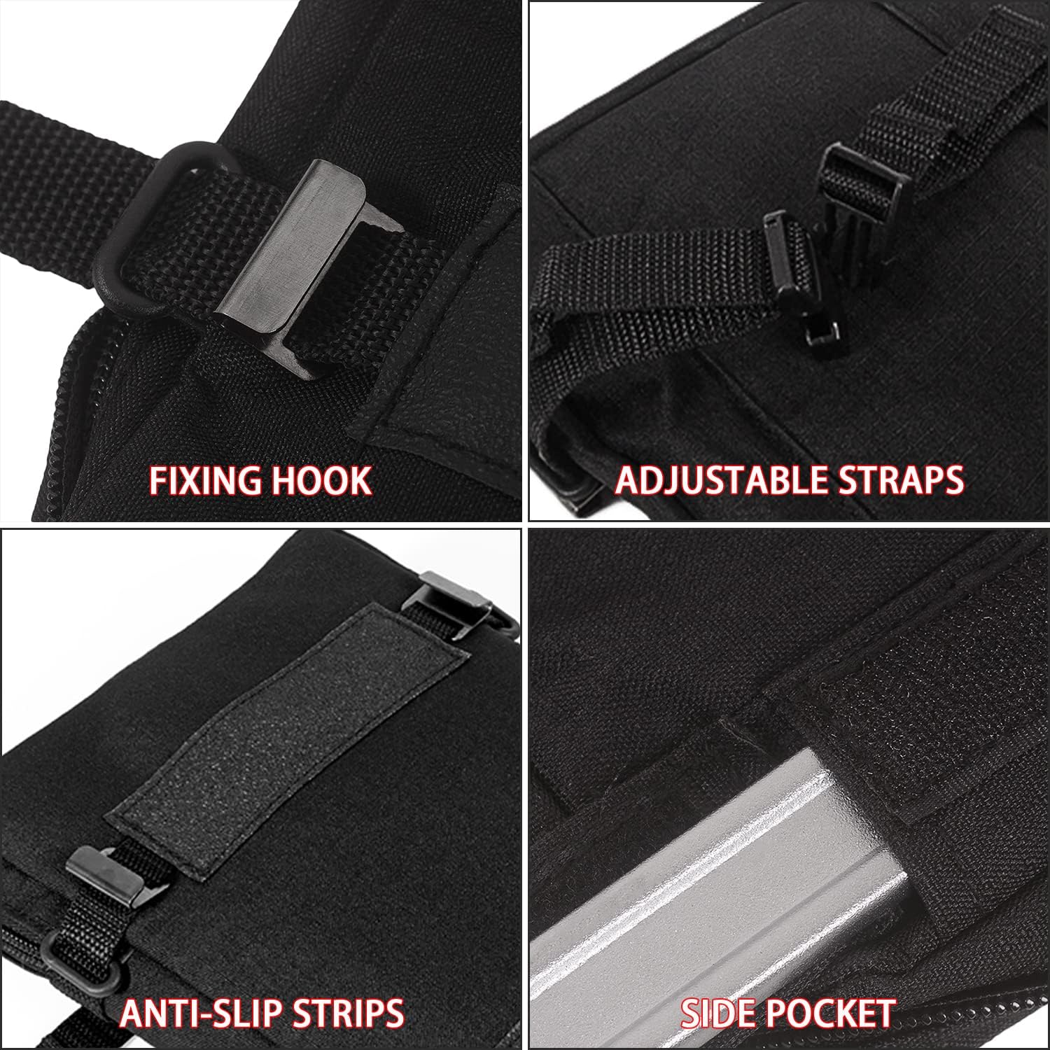 MOTO4U Bolsa de herramientas para guardabarros delantero, bolsa de herramientas de motocicleta para motocross, bolsa de horquilla de motocicleta