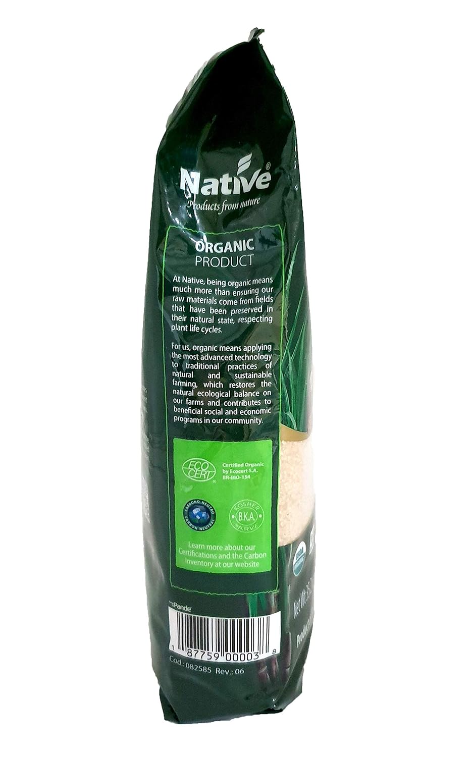 Native Organic – Azúcar de caña turbinado (Demerara), 2.2 libras (paquete de 12)