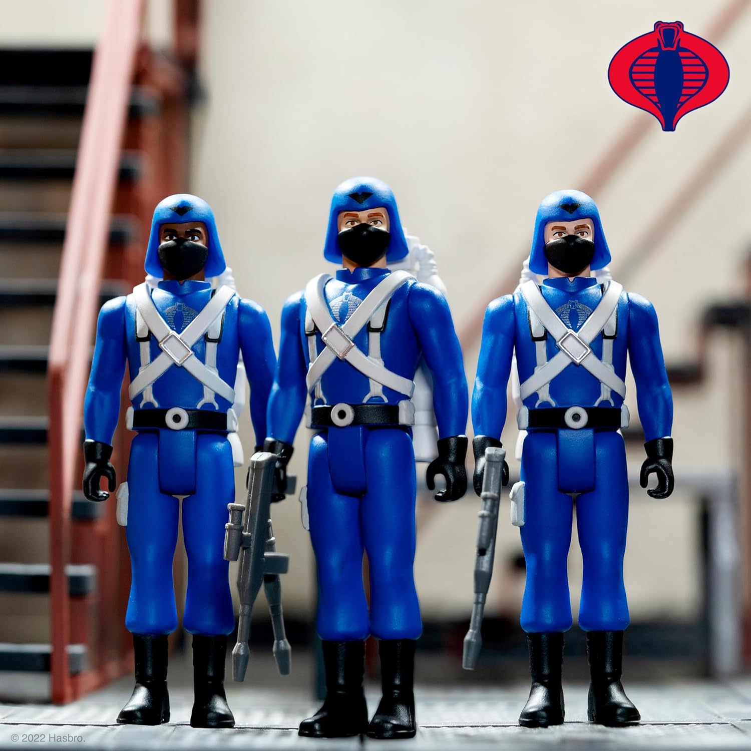 Super7 G.I. Joe Pyramid of Darkness Pack con ojos de serpiente, naufragio, serpientes y robot de seguridad Cobra  (paquete de 6) figuras de acción