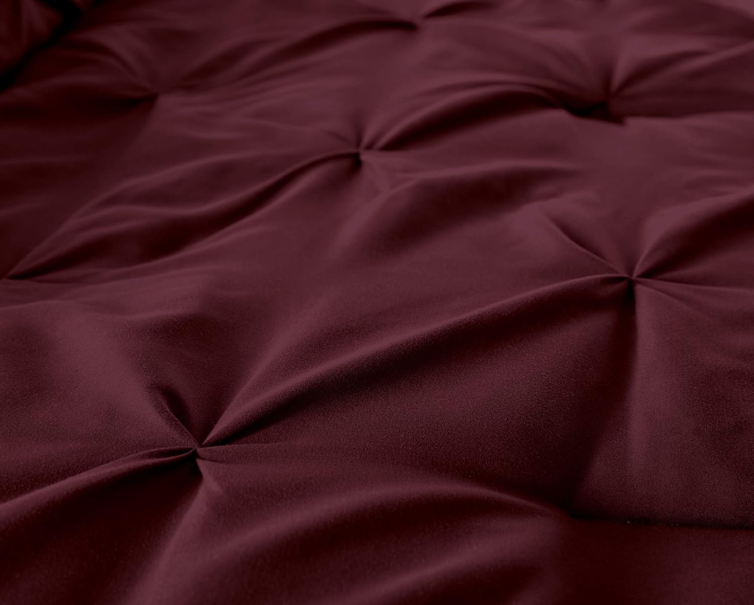 Chezmoi Collection – Juego de ropa de cama modelo Sydney, 7 piezas, con pliegues decorativos