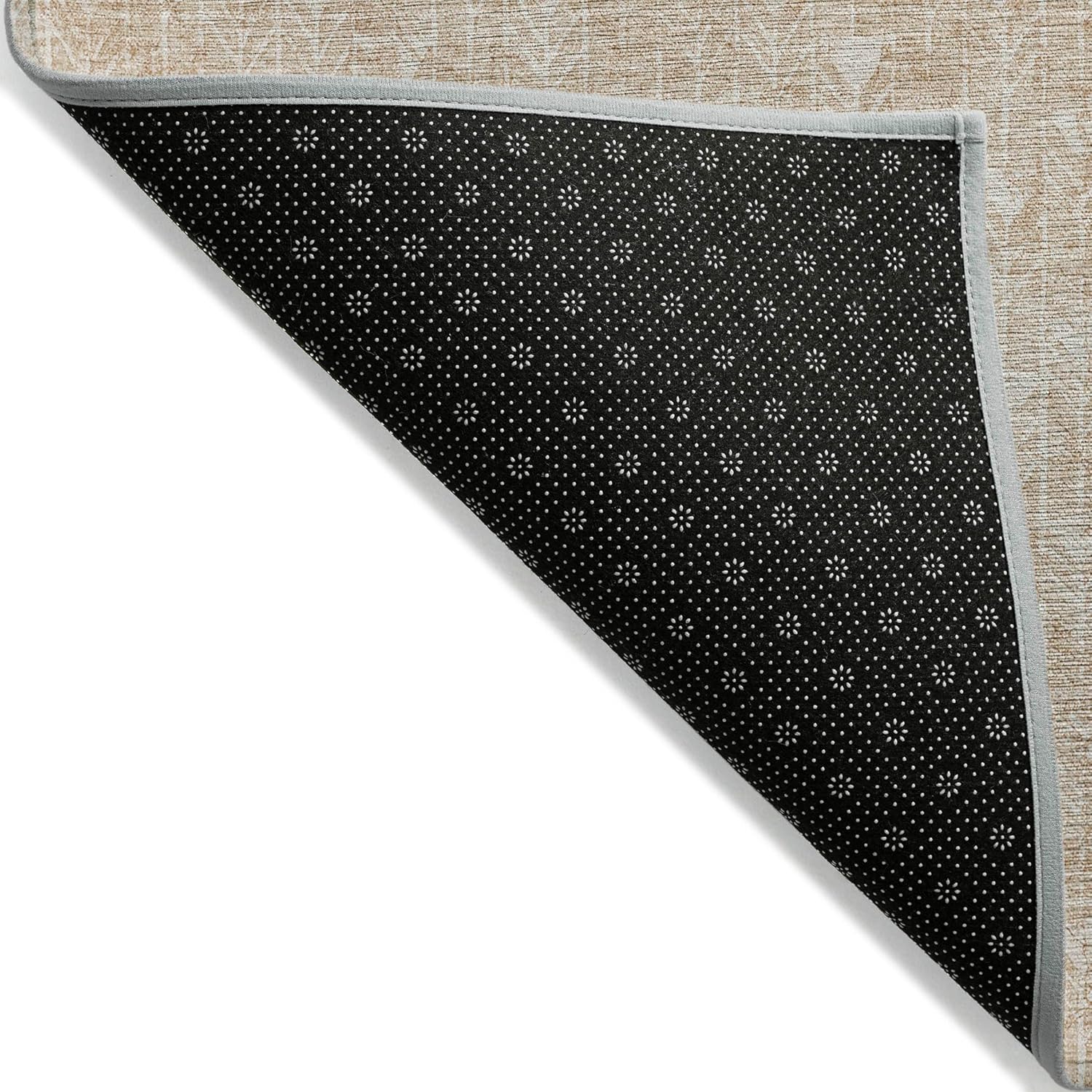 Chantille ACN514 – Alfombra beige de 3 x 5 pies, resistente a las manchas, lavable a máquina, no se desprende, para dormitorio, sala de estar,