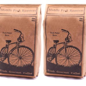 Middle Fork Back Pedal Brew Café de grano entero de tostado medio, paquete de 2 Tostado en Seattle Middle Fork Back Pedal Brew Café de grano entero de tostado medio, paquete de 2 Tostado en Seattle