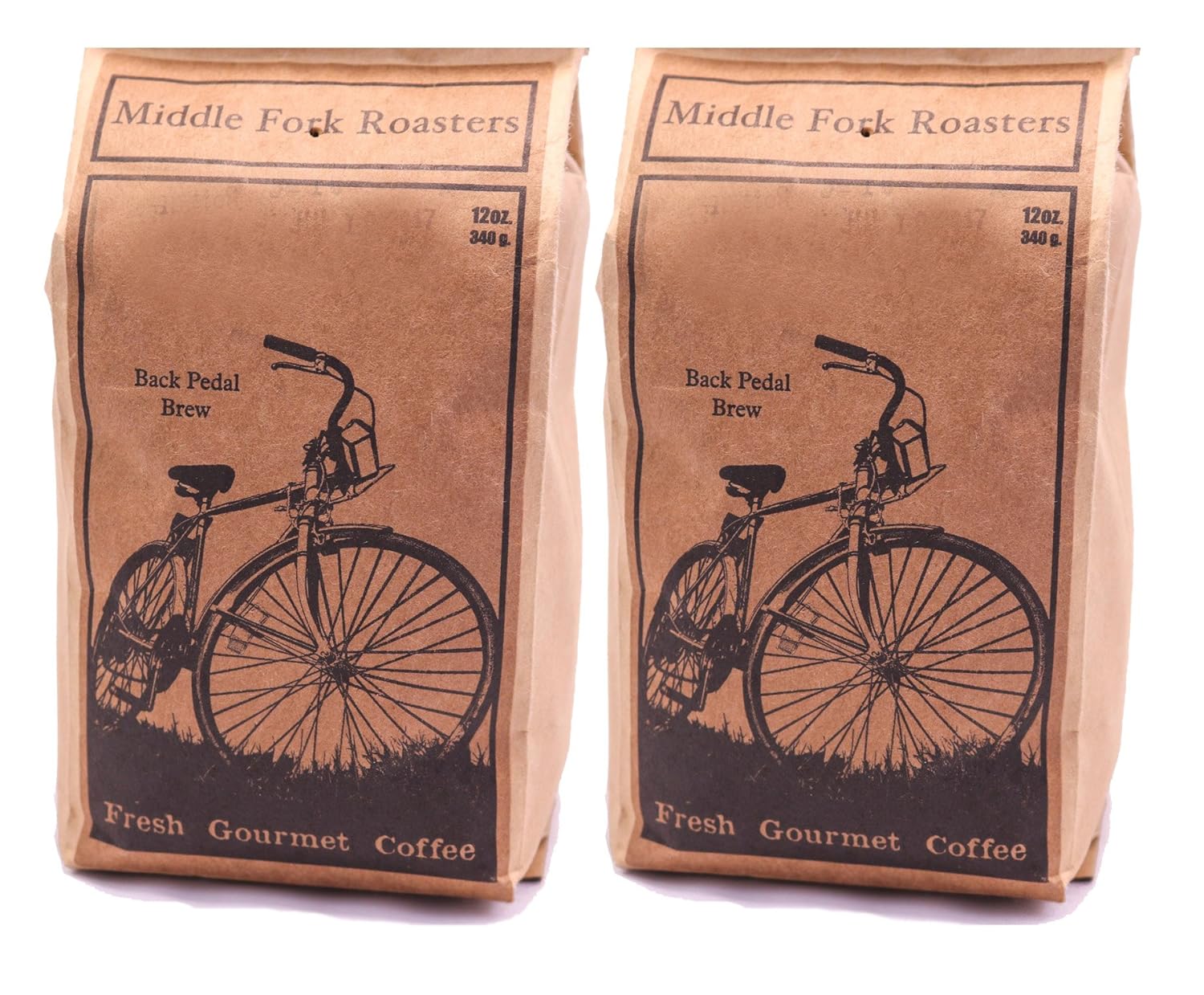 Middle Fork Back Pedal Brew  Café de grano entero de tostado medio, paquete de 2  Tostado en Seattle