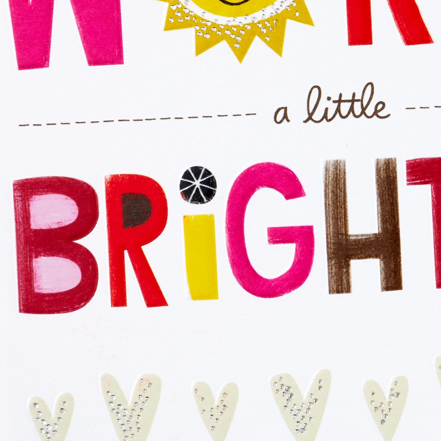 Hallmark Tarjeta desplegable para el día de San Valentín (Make the World Brighter)