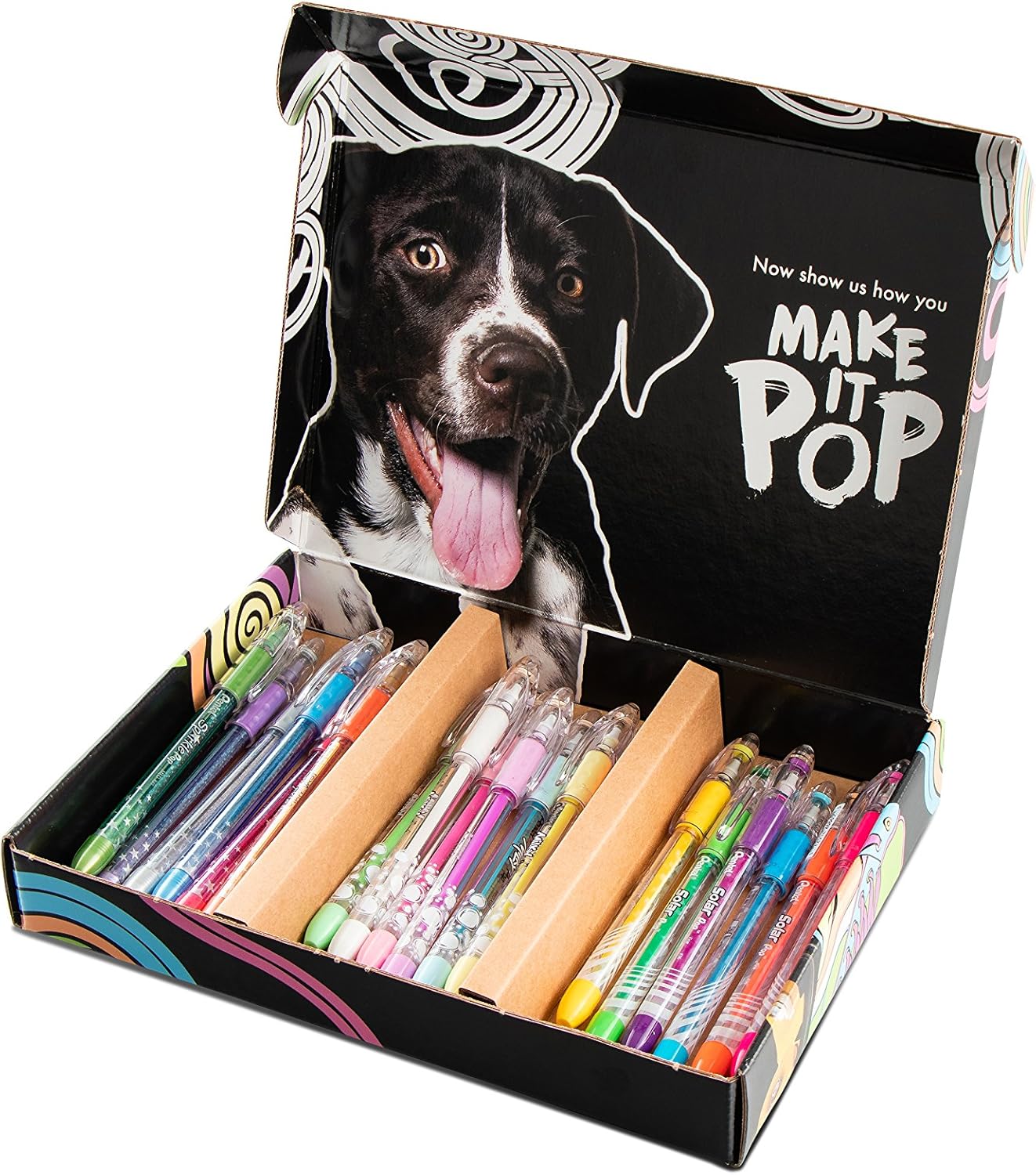 Pentel Krazy Pop - Bolígrafo iridiscente, (0.039pulgadas) línea negrita, tinta surtida (XCBDCPDG), (K91BP4M3), 4 unidades - Imagen 5