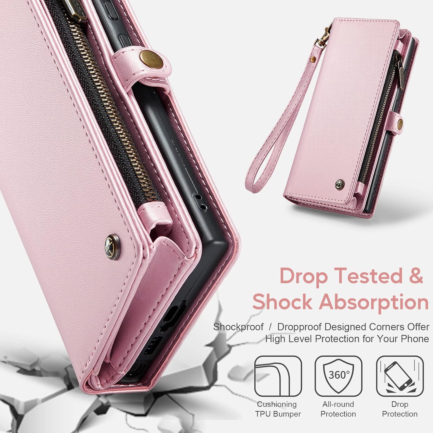 ASAPDOS Motorola Moto G Stylus 5G 2023 – Funda de piel sintética retro con cierre magnético, bloqueo RFID, tarjetero y función atril para hombres y