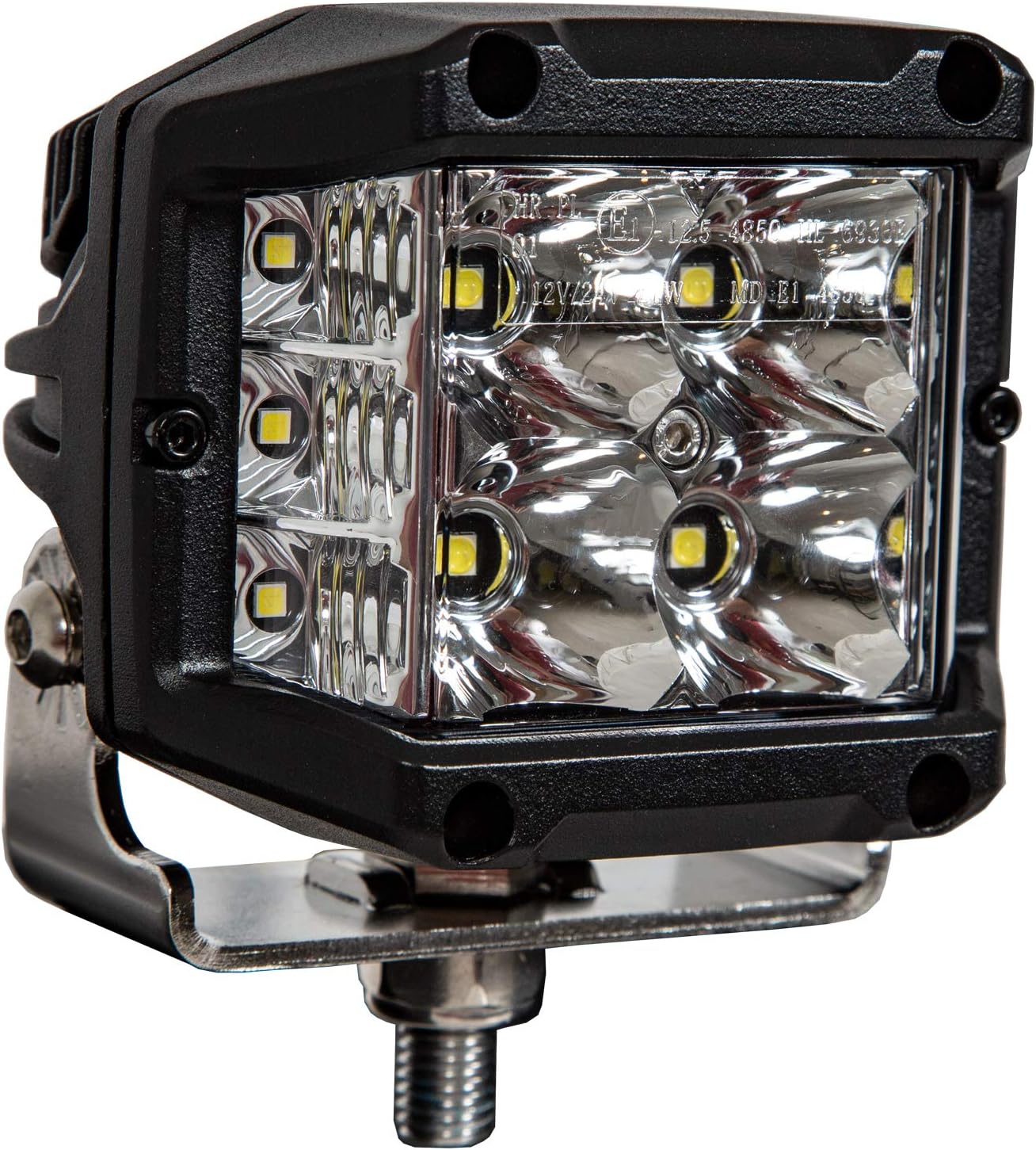 Buyers Products Luz de combinación rectangular LED transparente de gran angular ultra brillante de 4 pulgadas por 3 pulgadas