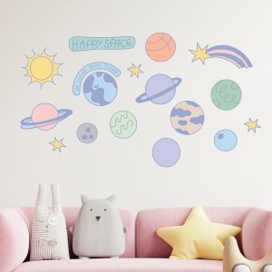 Nubeluz ‘s Happy Space – Calcomanía de pared en panel, decoración de pared de Nubeluz para cualquier espacio en casa u objeto, decoración de pared Nubeluz ‘s Happy Space – Calcomanía de pared en panel, decoración de pared de Nubeluz para cualquier espacio en casa u objeto, decoración de pared