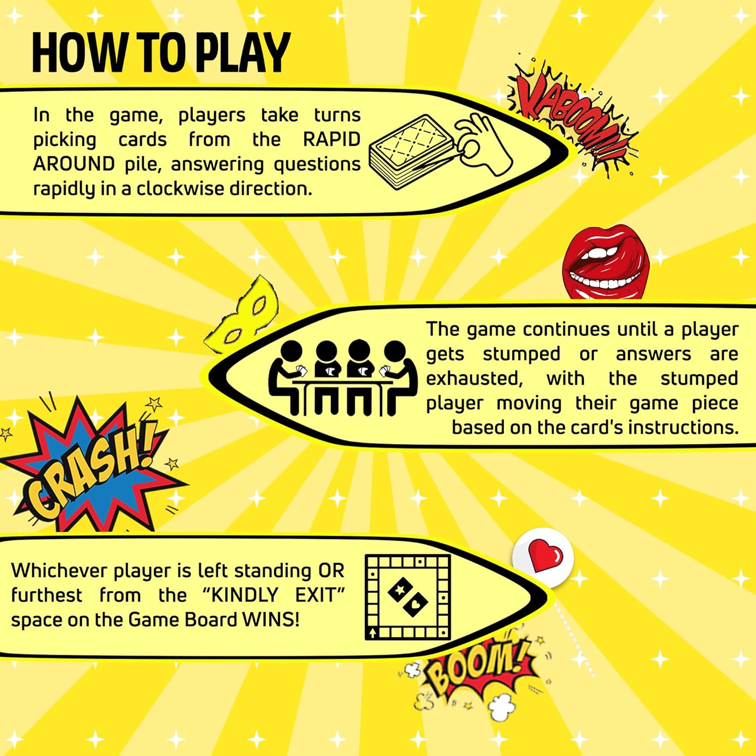 Rapid Around Family Edition – Juegos de mesa para mayores de 14 años, juegos de fiesta para adultos y adolescentes, divertido juego familiar