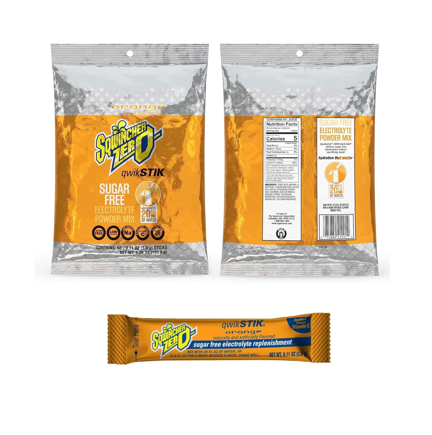 Sqwincher – Mezcla de bebida de reposición de electrolitos, sin azúcar, sabores de primera elección ponche de uva, naranja y frutas, paquete de 150
