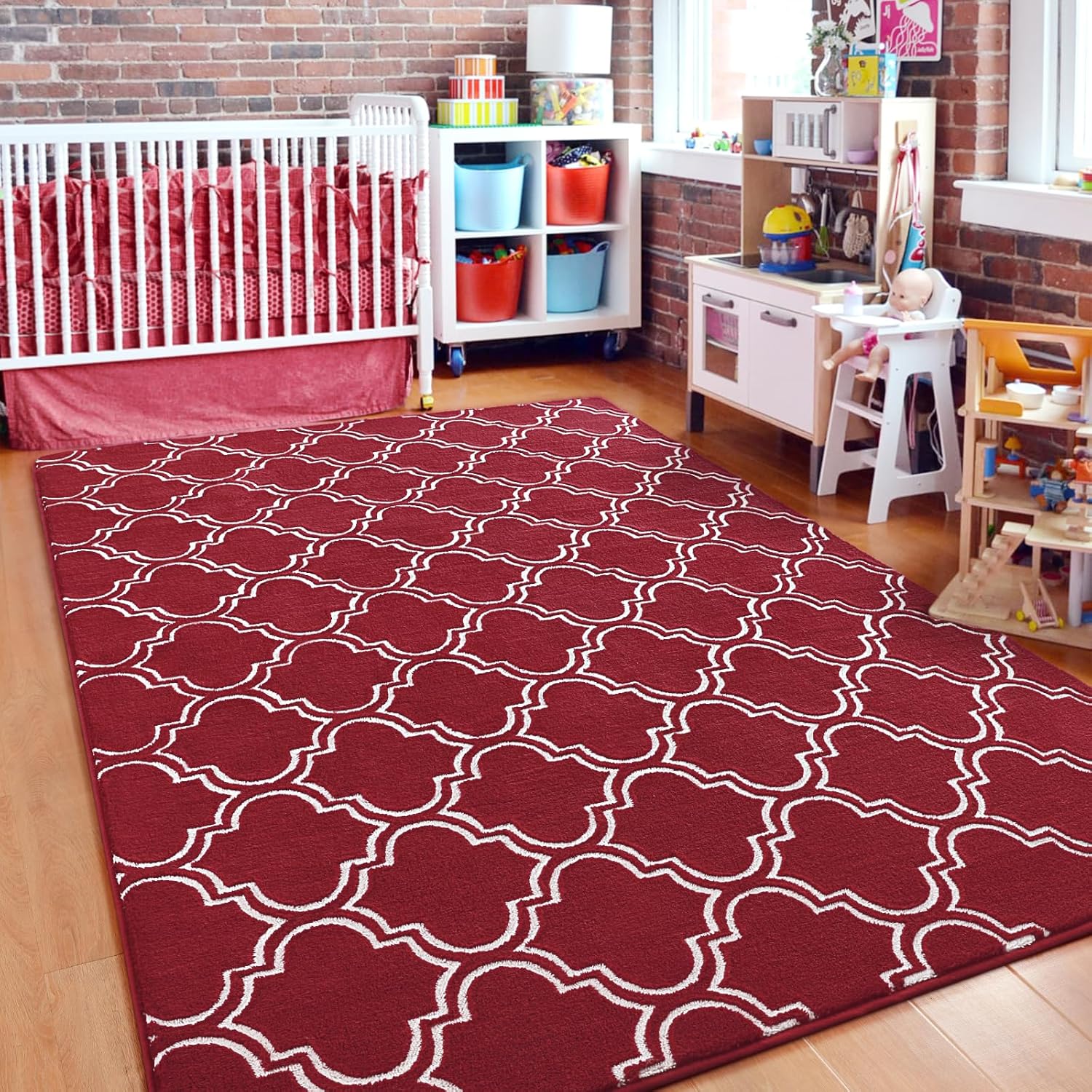 HOMORE Alfombra peluda de espuma viscoelástica de 6 x 9 pies para dormitorio de niñas, alfombra moderna y esponjosa para interiores y decoración de