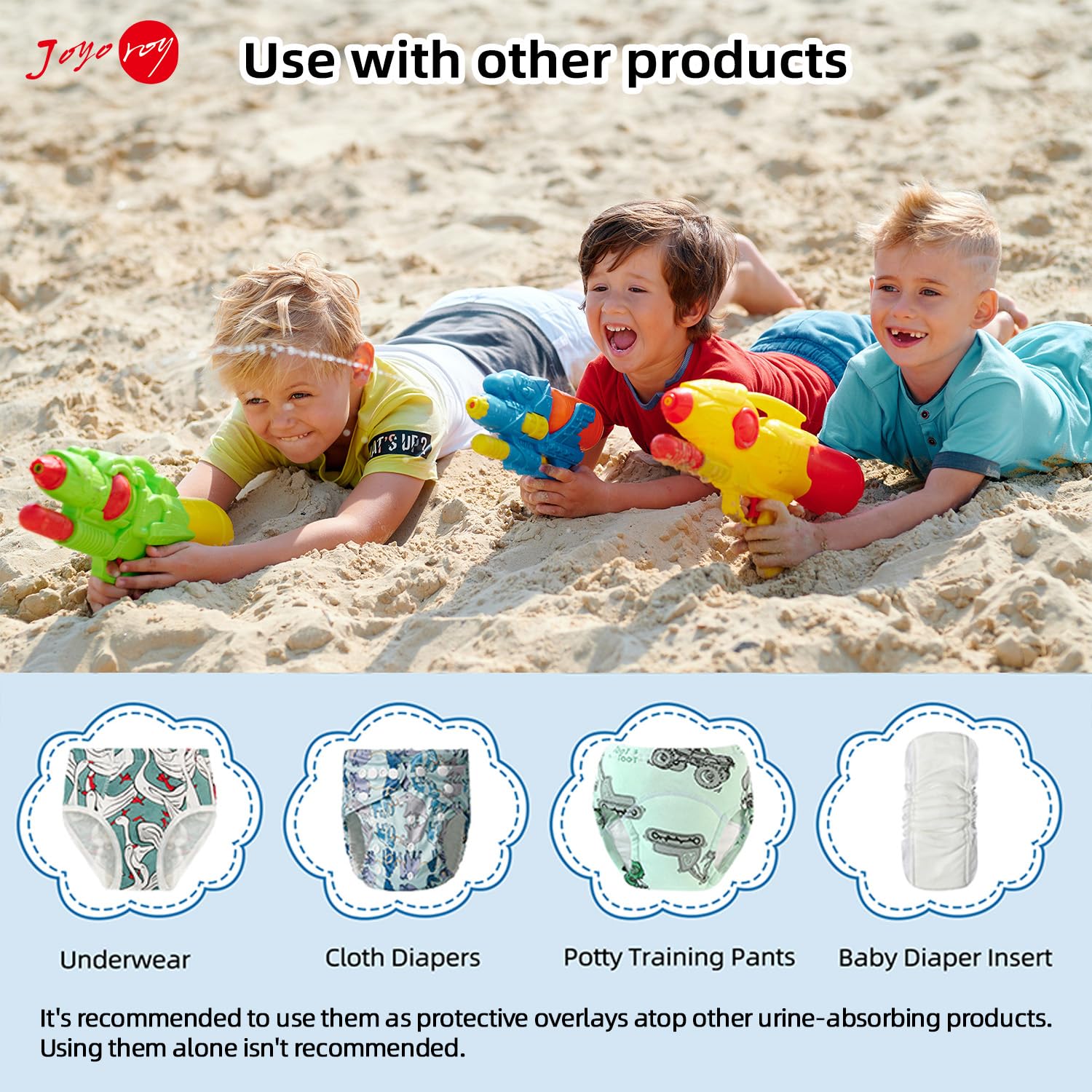 Fundas de pañales de natación para niños pequeños, fundas de ropa interior de plástico para ir al baño, pantalones de goma para niños pequeños,